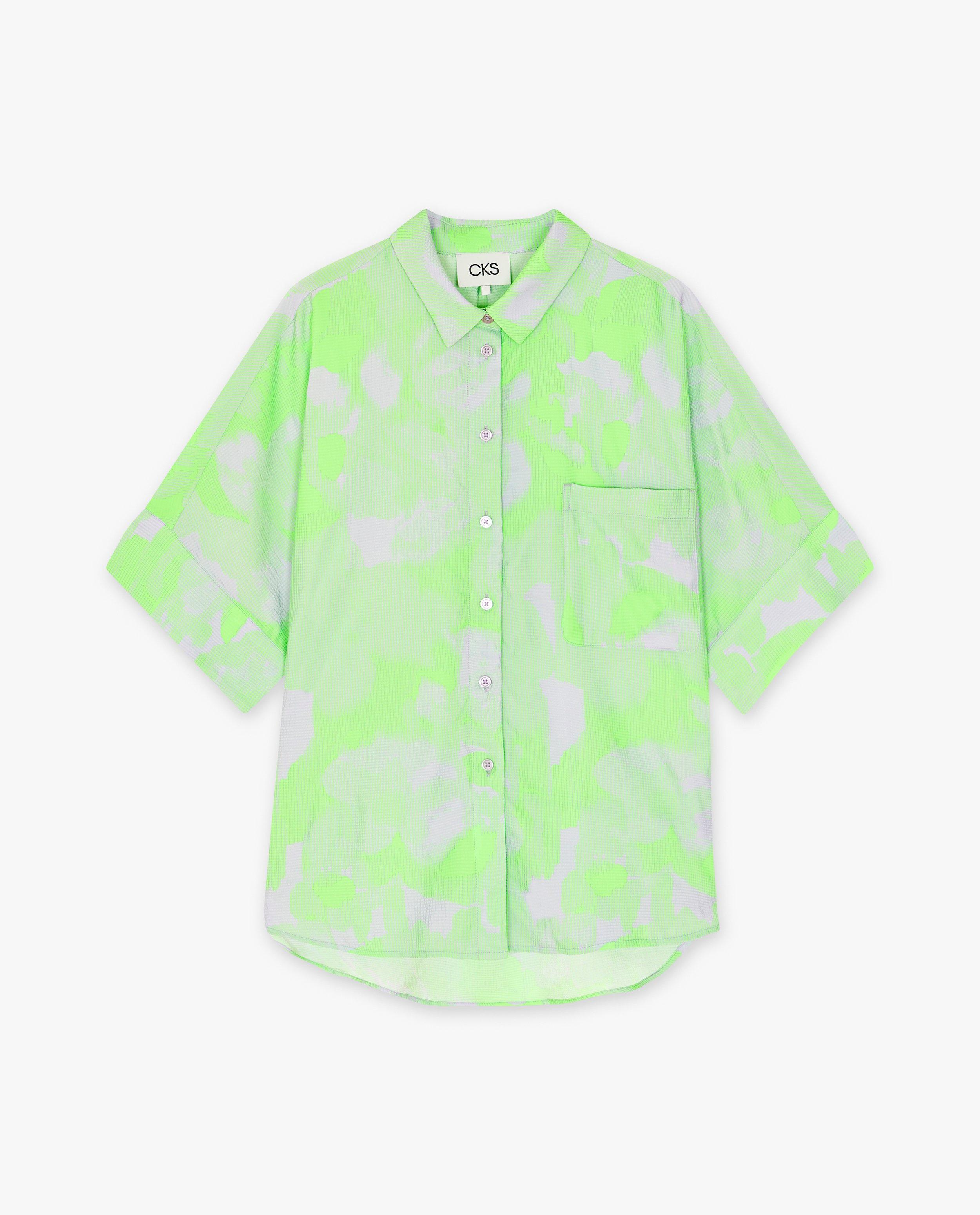 Blouse met bloemenprint - Product Detail - felgroen - afbeelding nummer 4