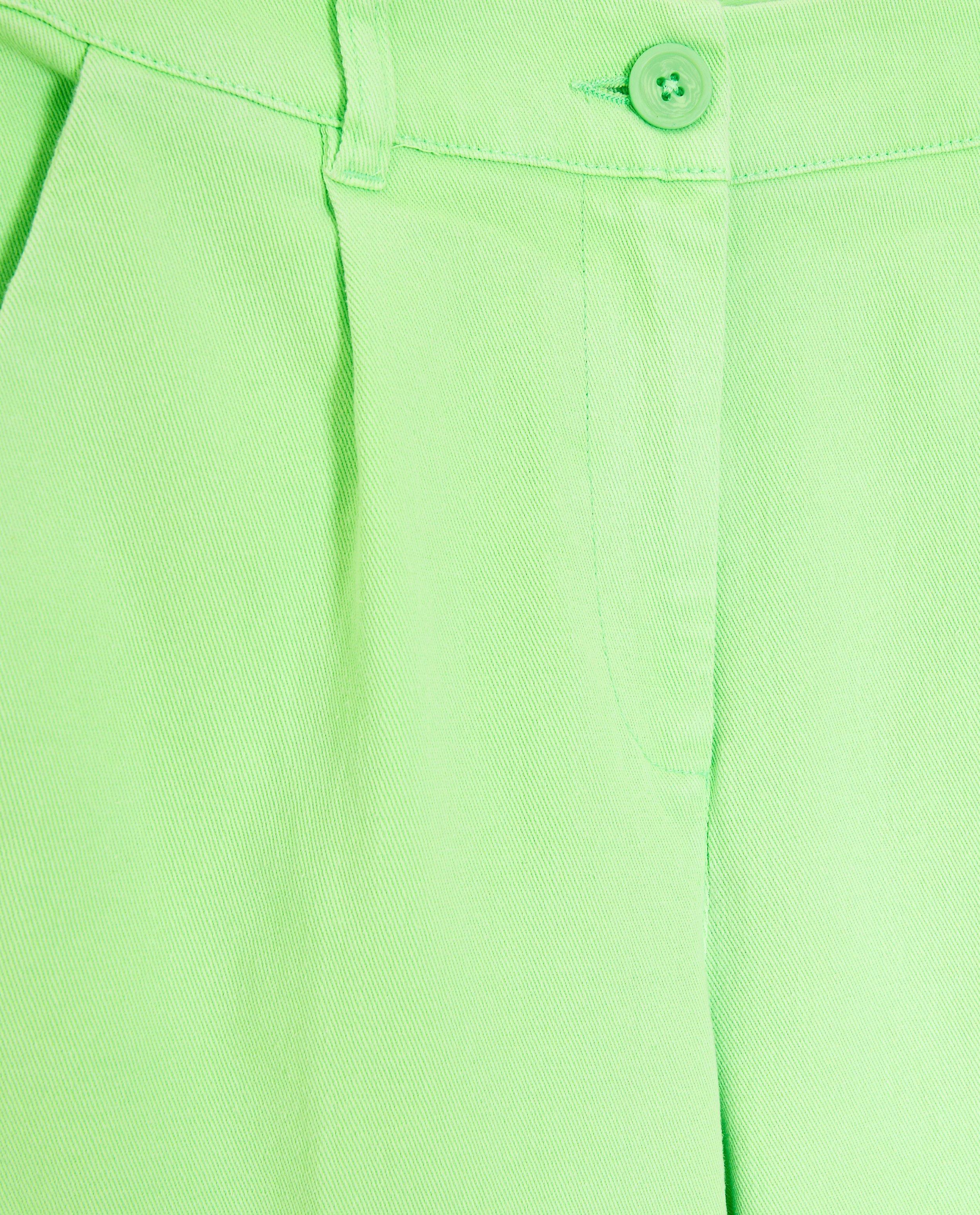 Jeans - Pantalon vert fluo, coupe ample