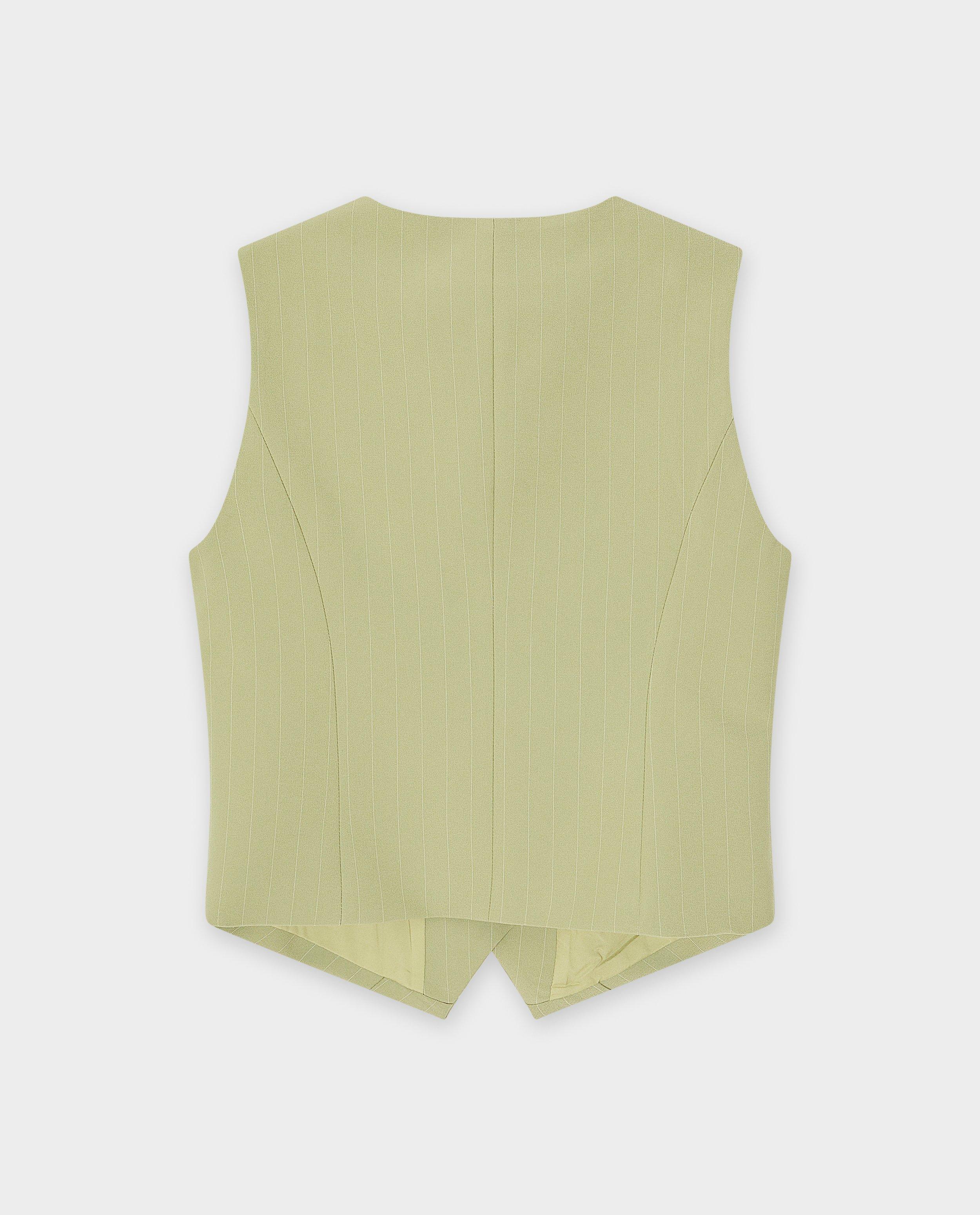 Groene gilet met krijtstreep - Product Detail - lichtgroen - afbeelding nummer 3