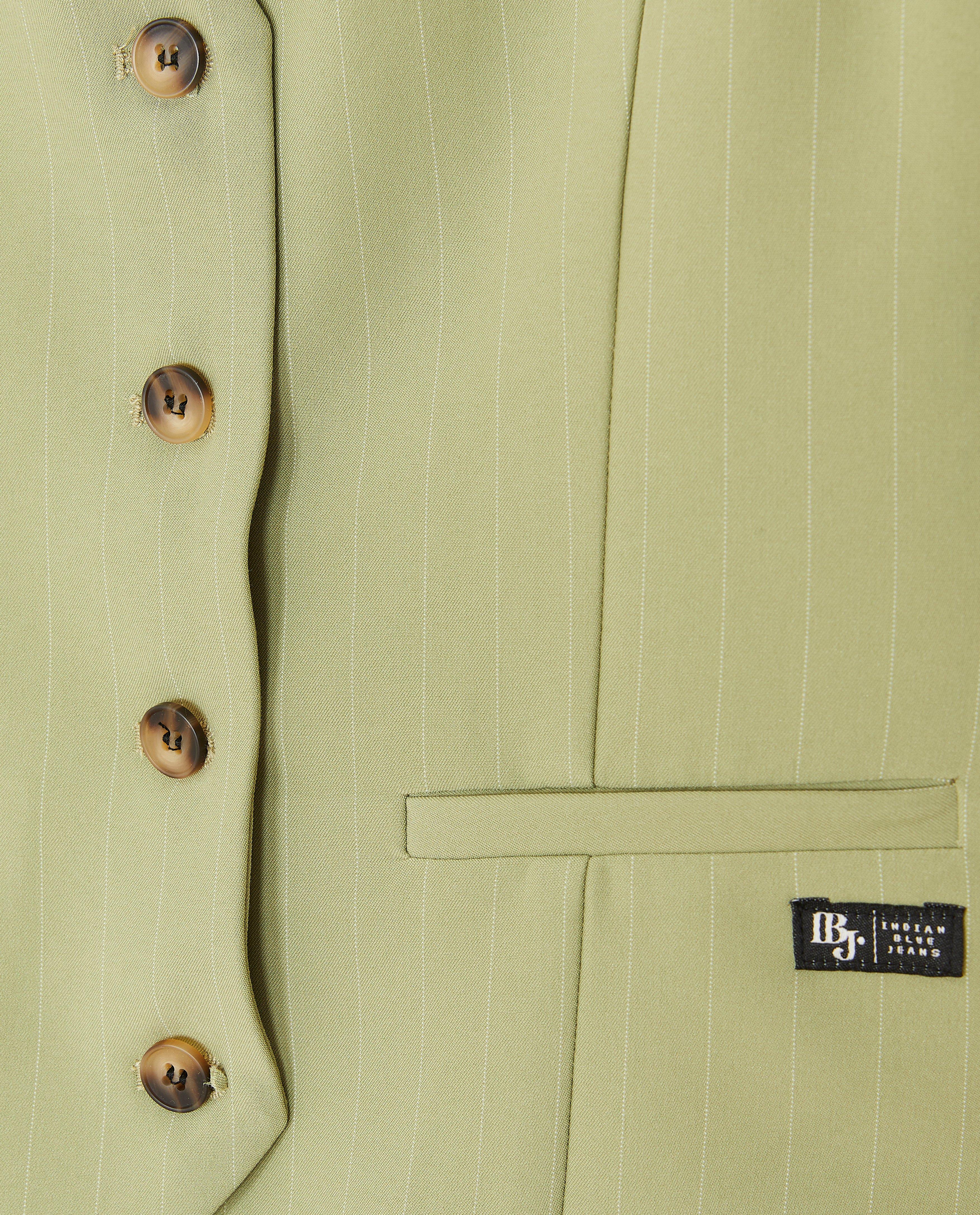 Groene gilet met krijtstreep - Product Detail - lichtgroen - afbeelding nummer 4