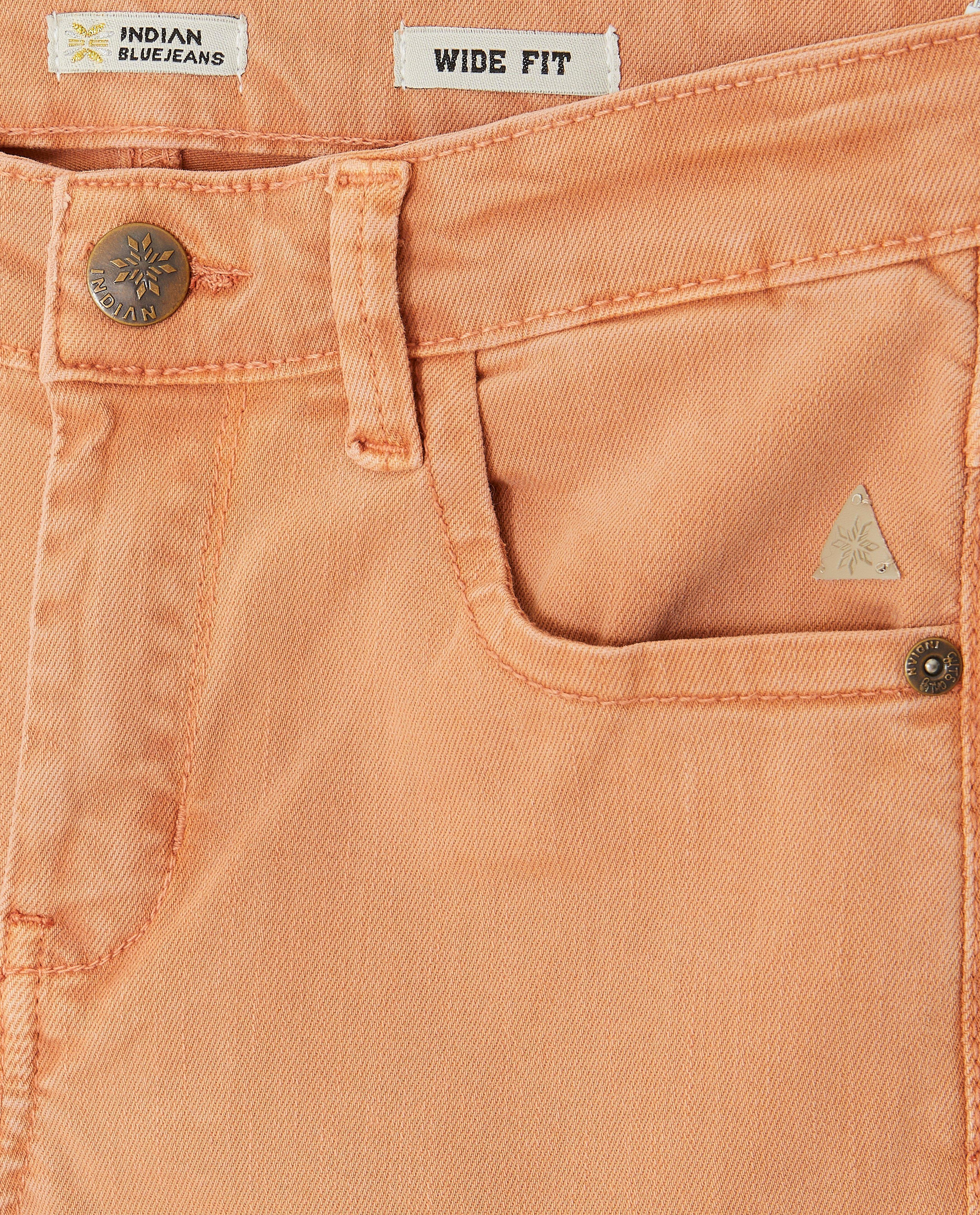 Broeken - Roze broek, wide fit