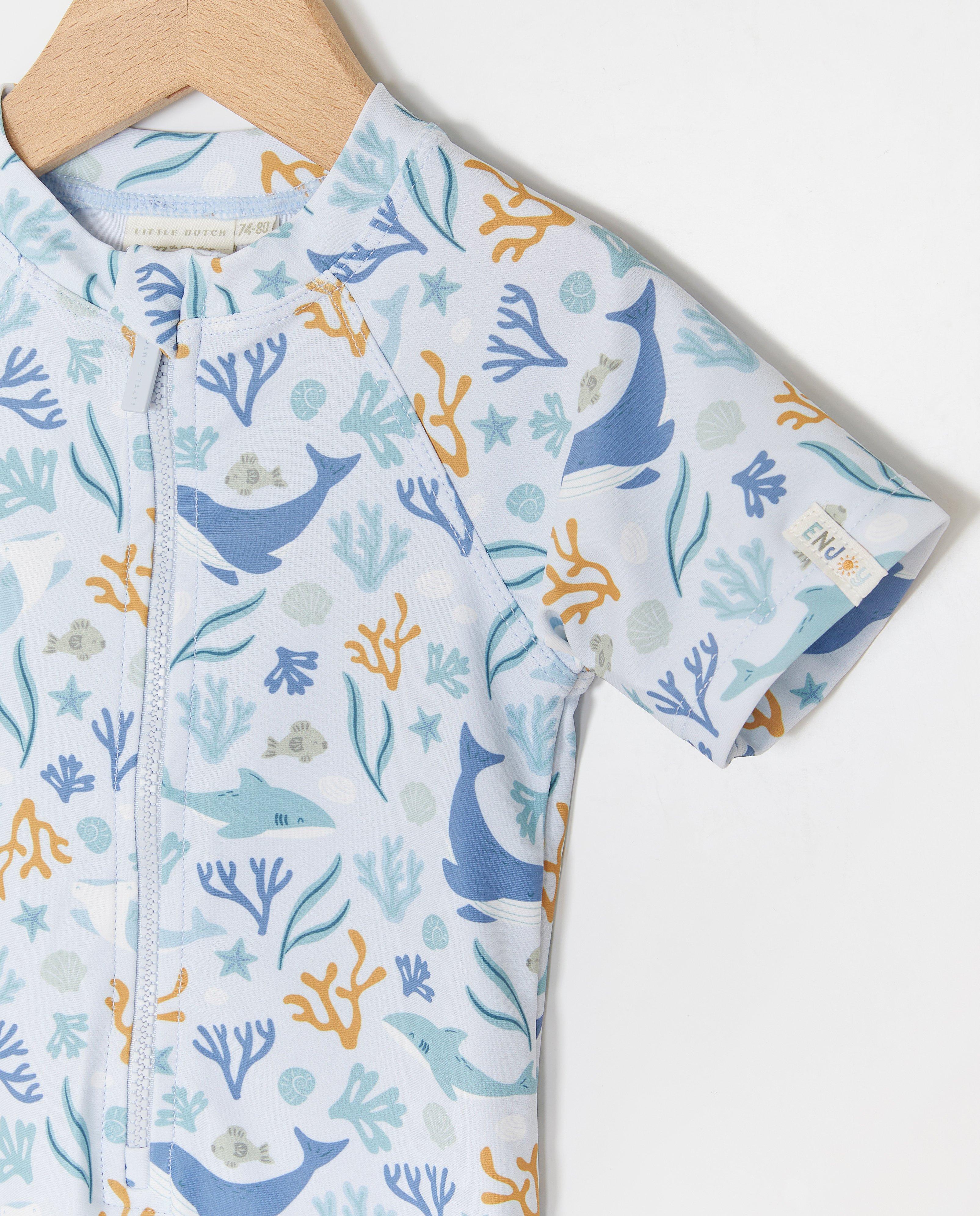 Zwemkleding - Zwempak met zeedierenprint, UPF 50+