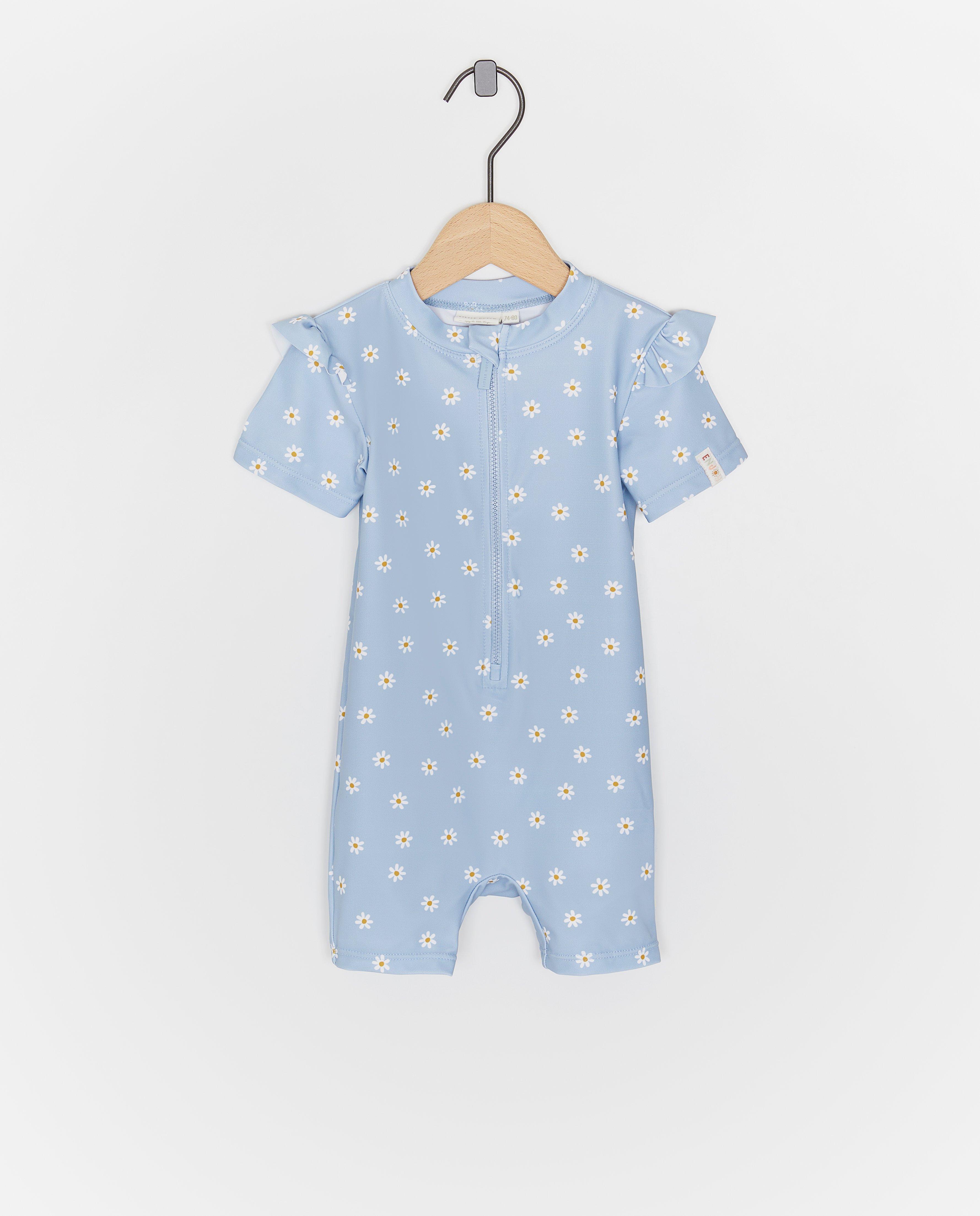 Zwemkleding - Zwempak met bloemenprint, UPF 50+