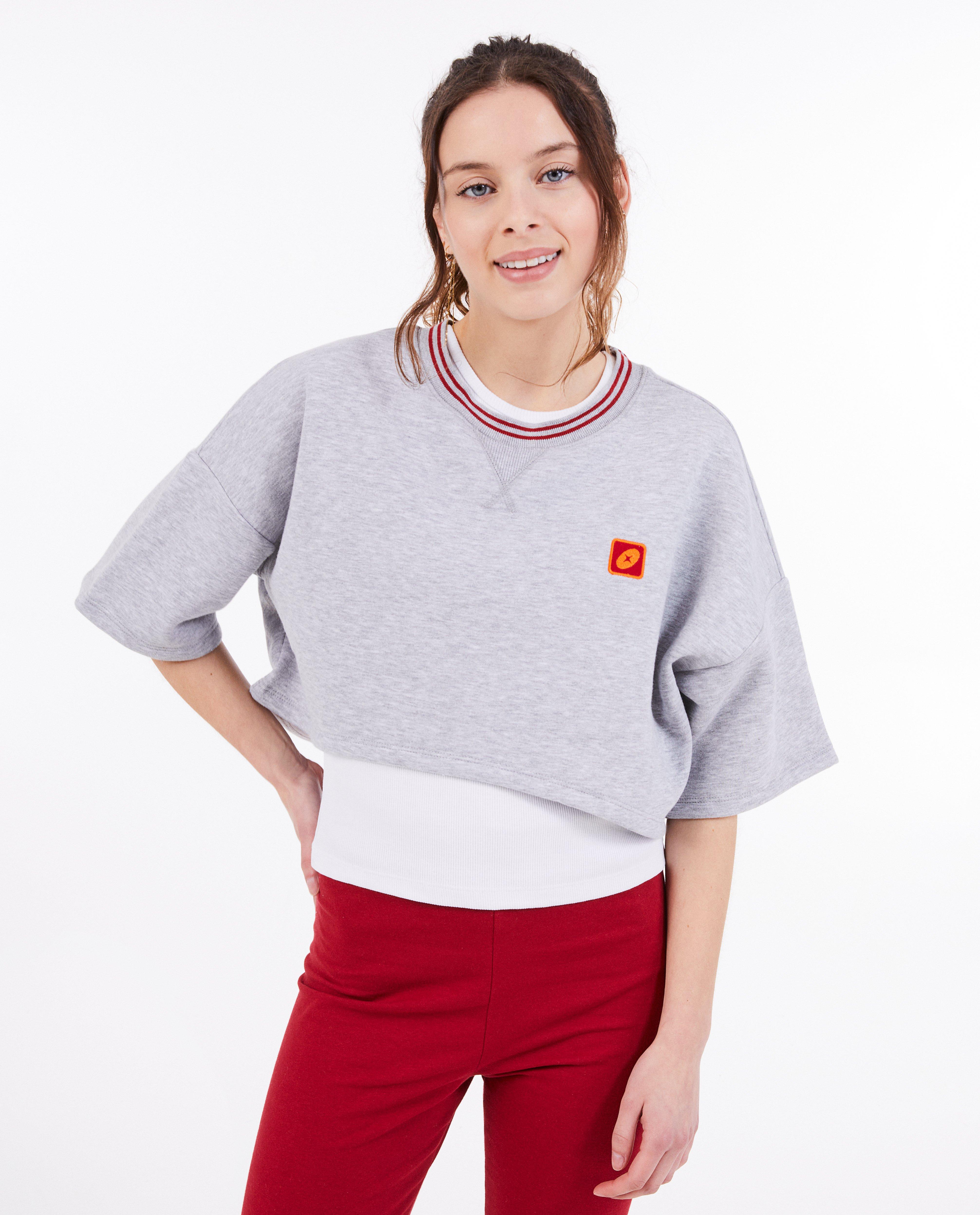 Ensemble&nbsp;: top + sweat Milo, XS-XL - D&eacute;tails du produit - gris - image num&eacute;ro 1