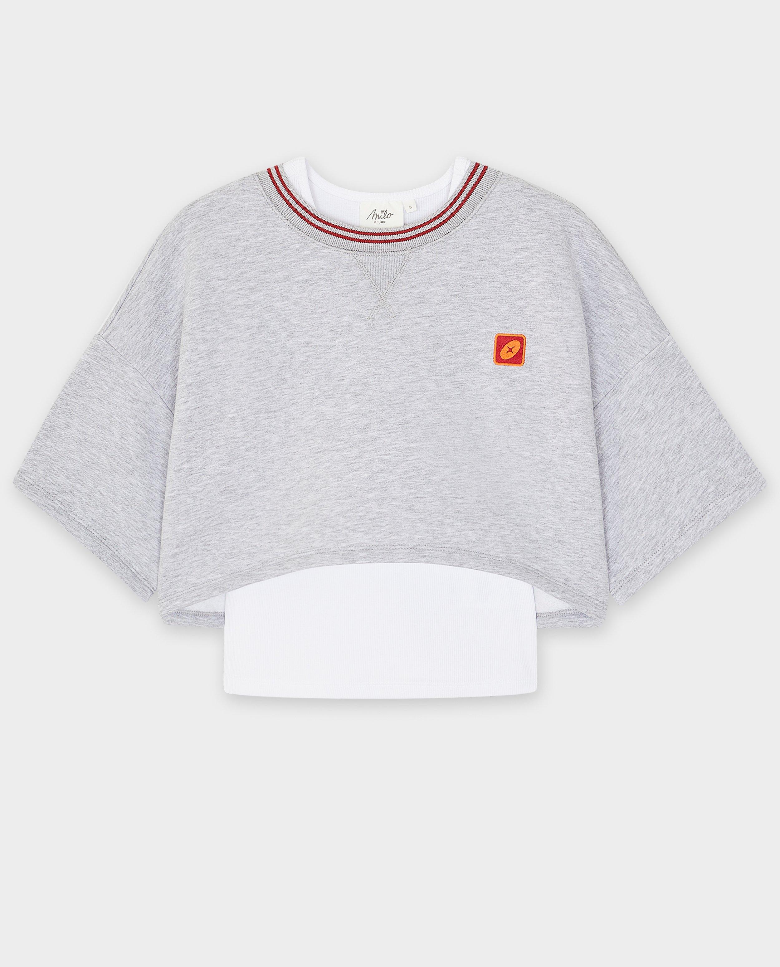 Ensemble&nbsp;: top + sweat Milo, XS-XL - D&eacute;tails du produit - gris - image num&eacute;ro 4