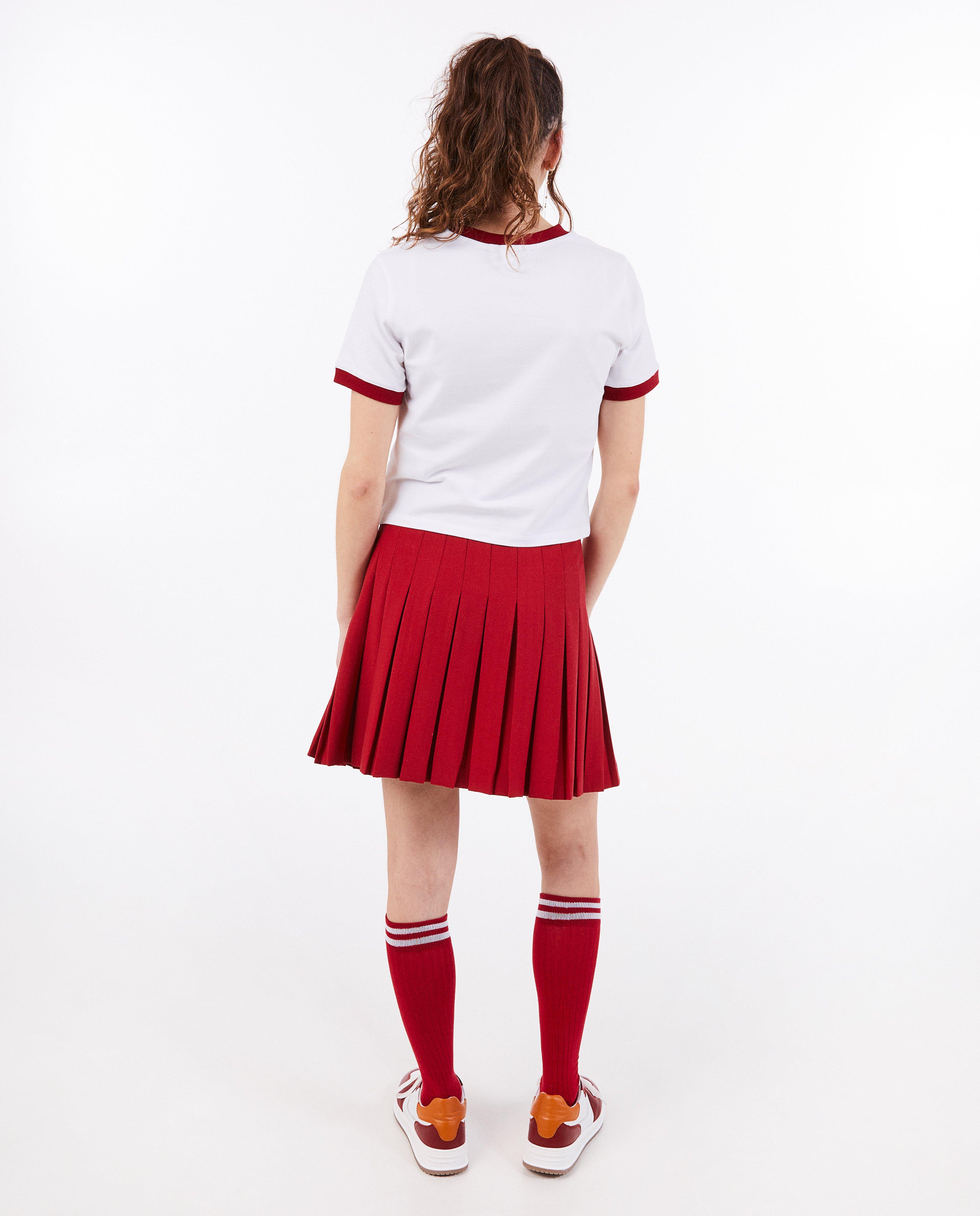 Jupes - Jupe plissée rouge Milo, XS-XL