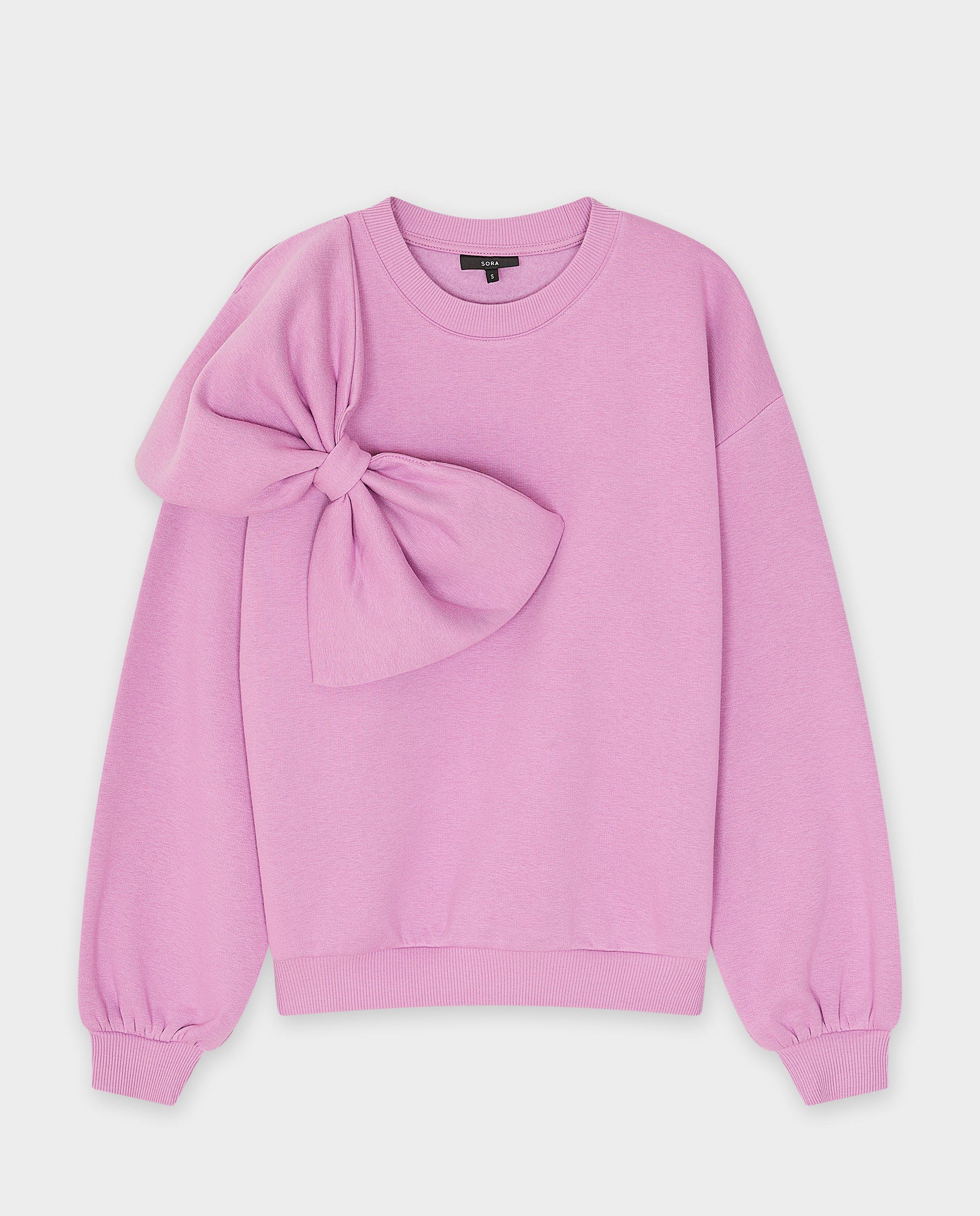 Sweaters - Roze sweater met strik