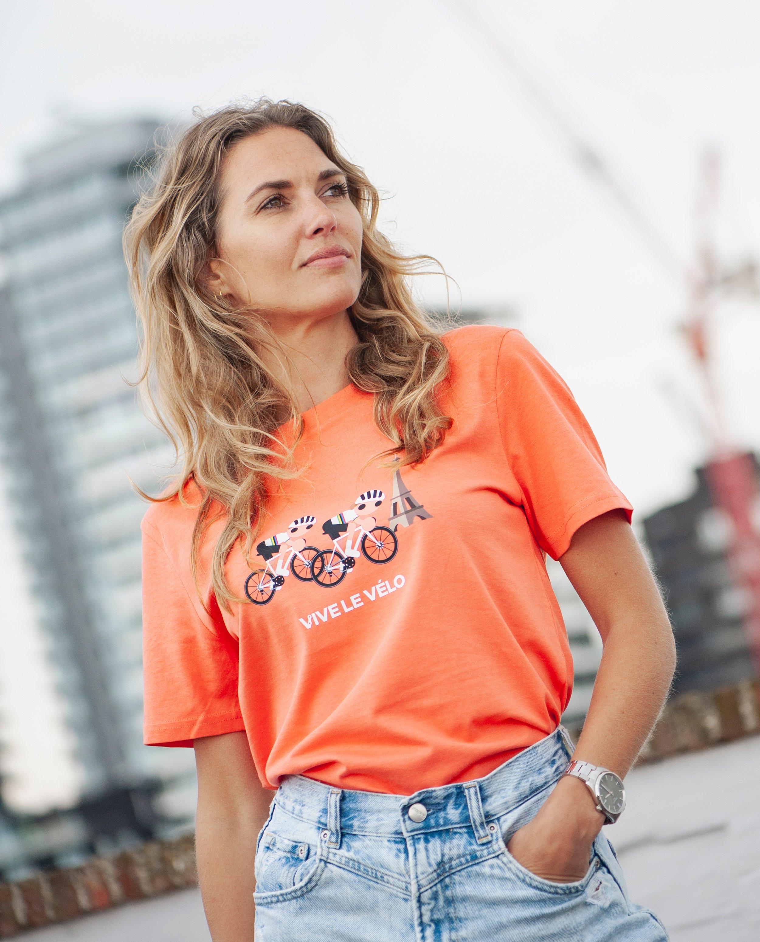 T-shirt met print, S-XXL - null - Vive le vélo