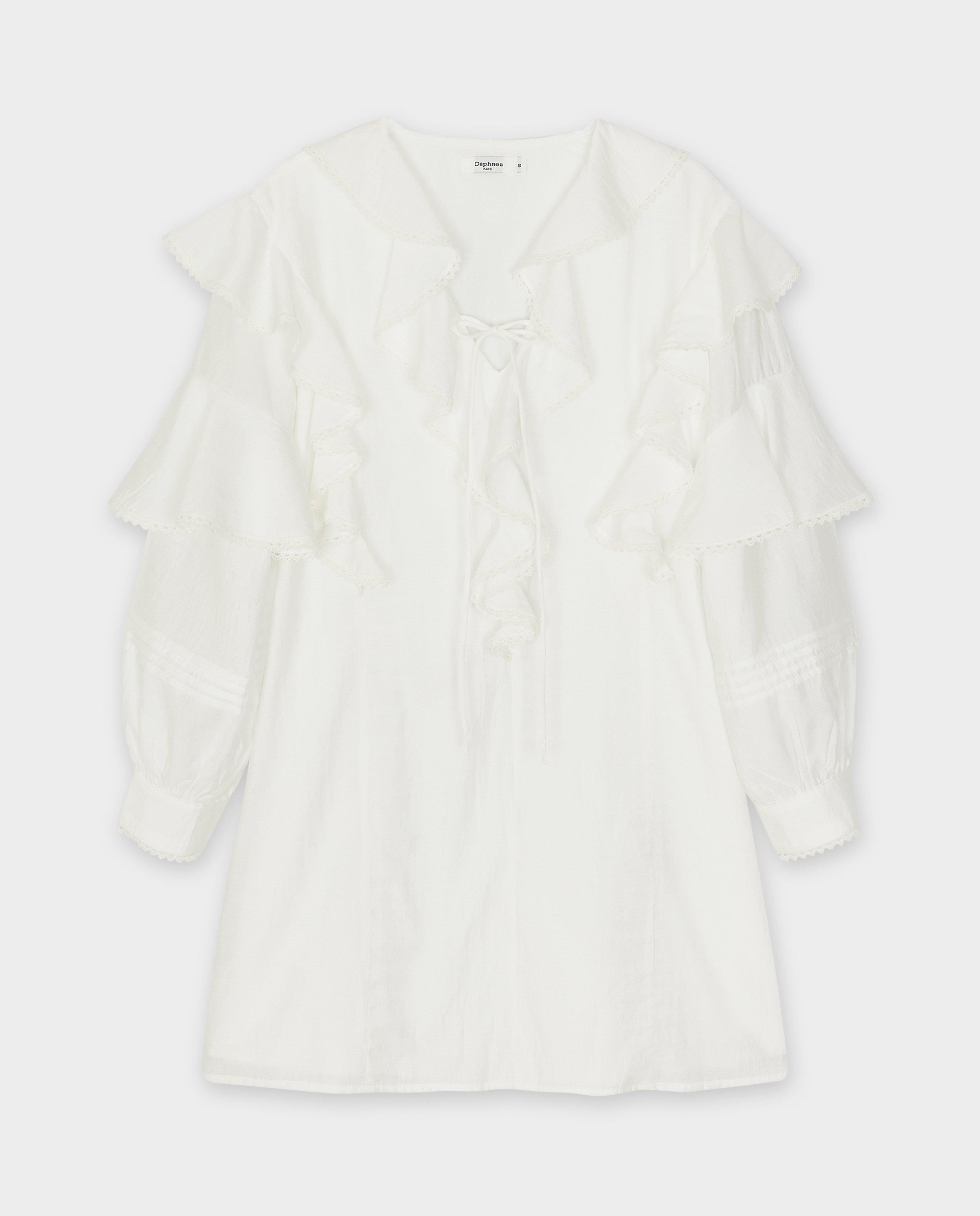 Kleedjes - Witte jurk met kant