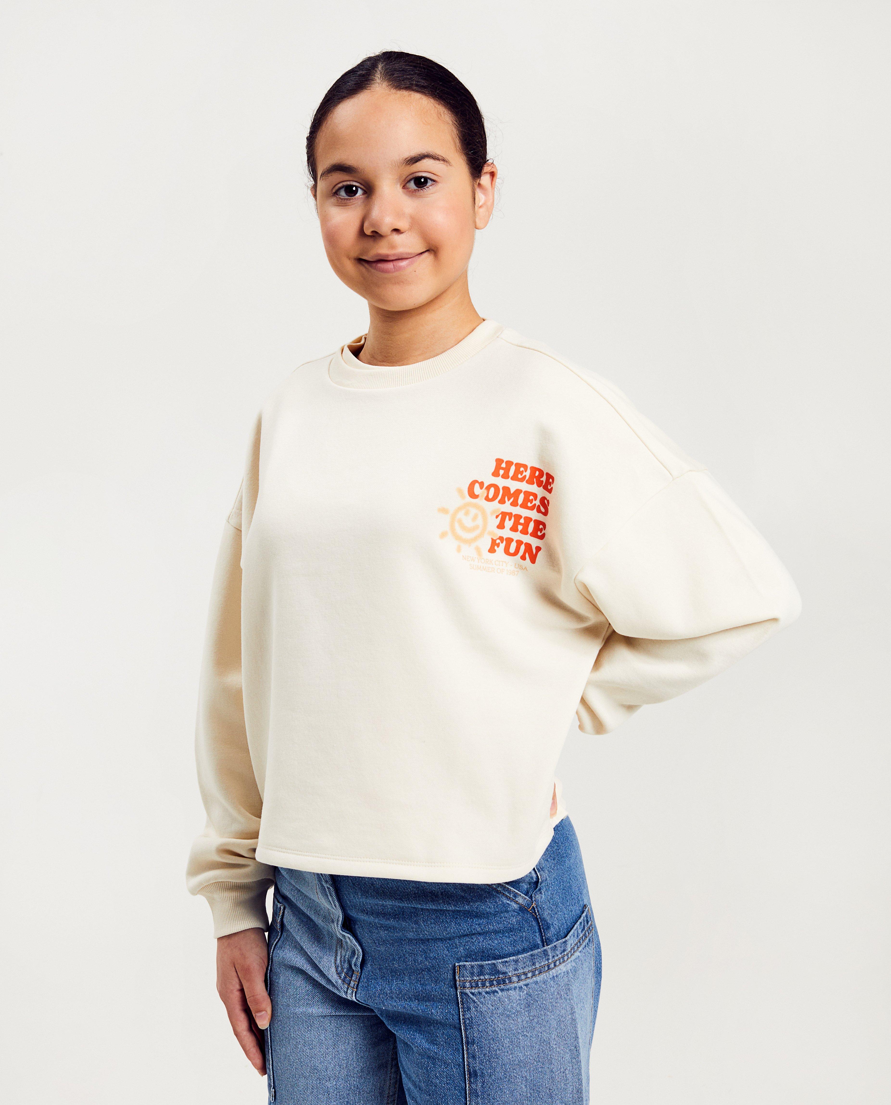 Sweater met opschrift - null - Besties