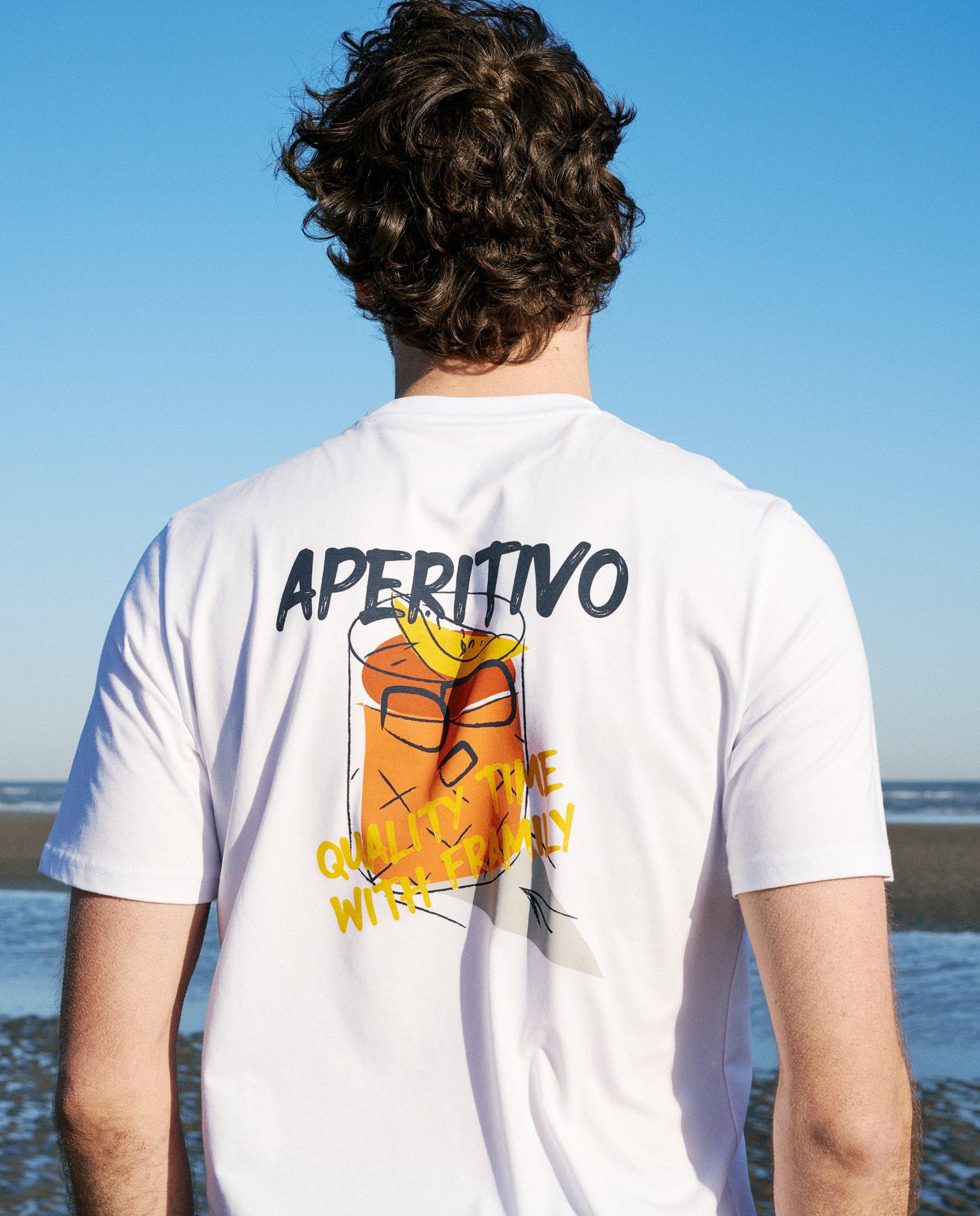 T-shirt met backprint - null - Quarterback