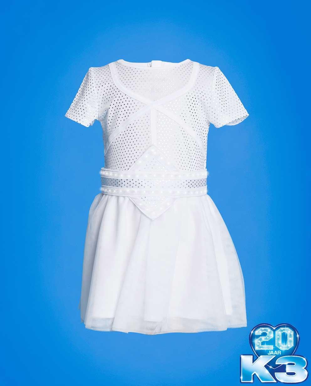 Het enige, echte '20 jaar K3' podiumkleedje met lichtgevende riem