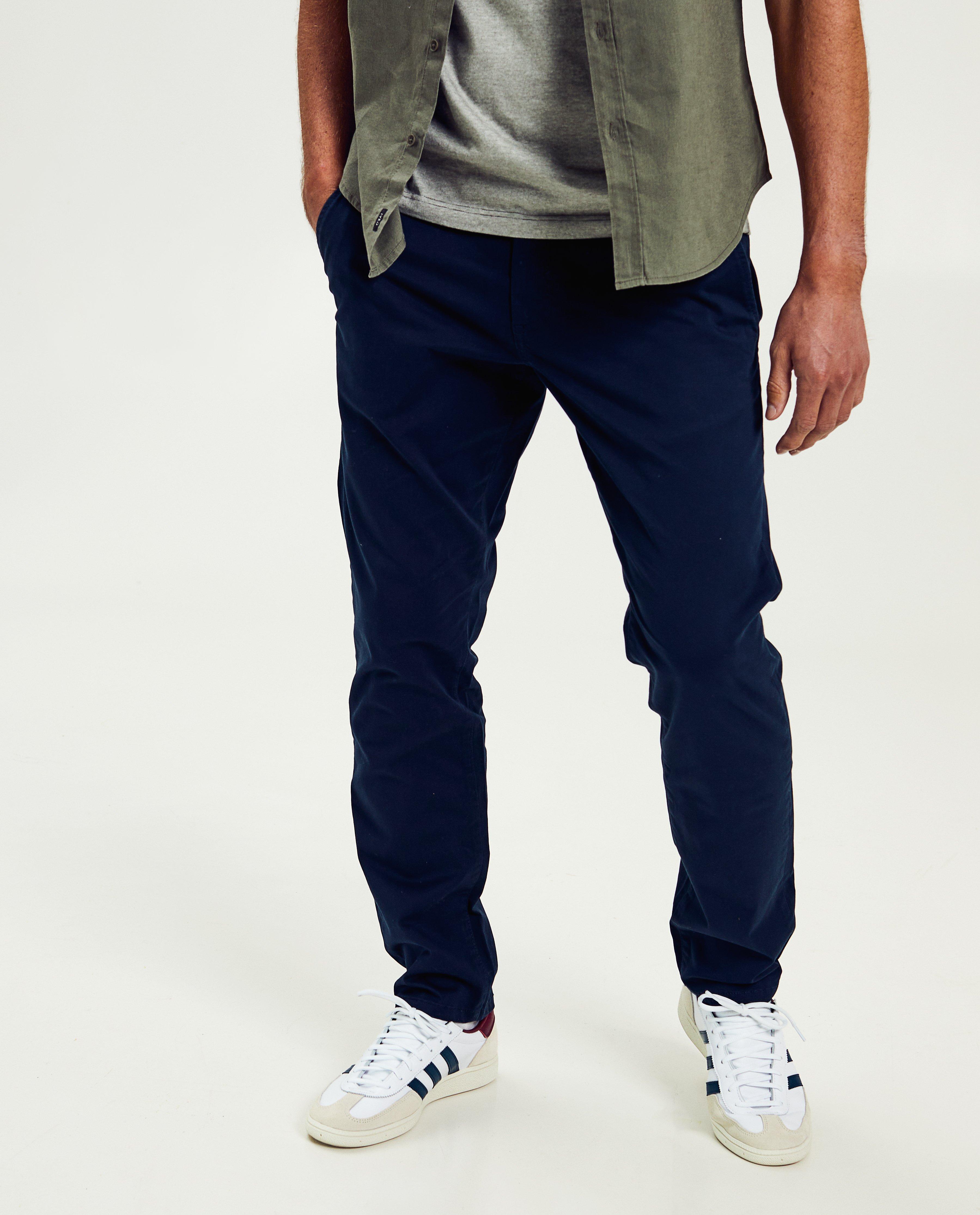 Donkerblauwe broek, slim fit - Product Detail - donkerblauw - afbeelding nummer 3