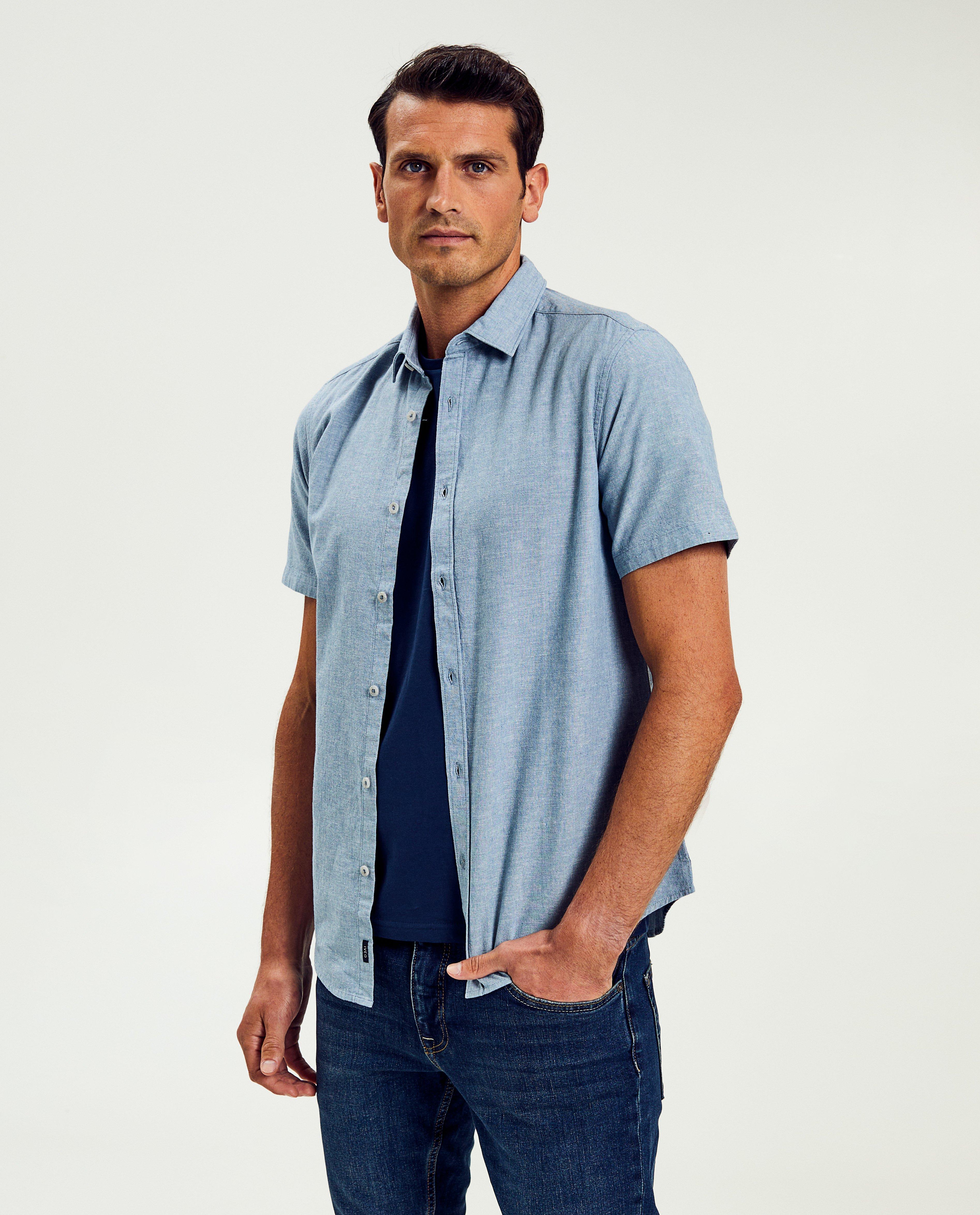 Chemise bleu clair, slim fit - null - Iveo