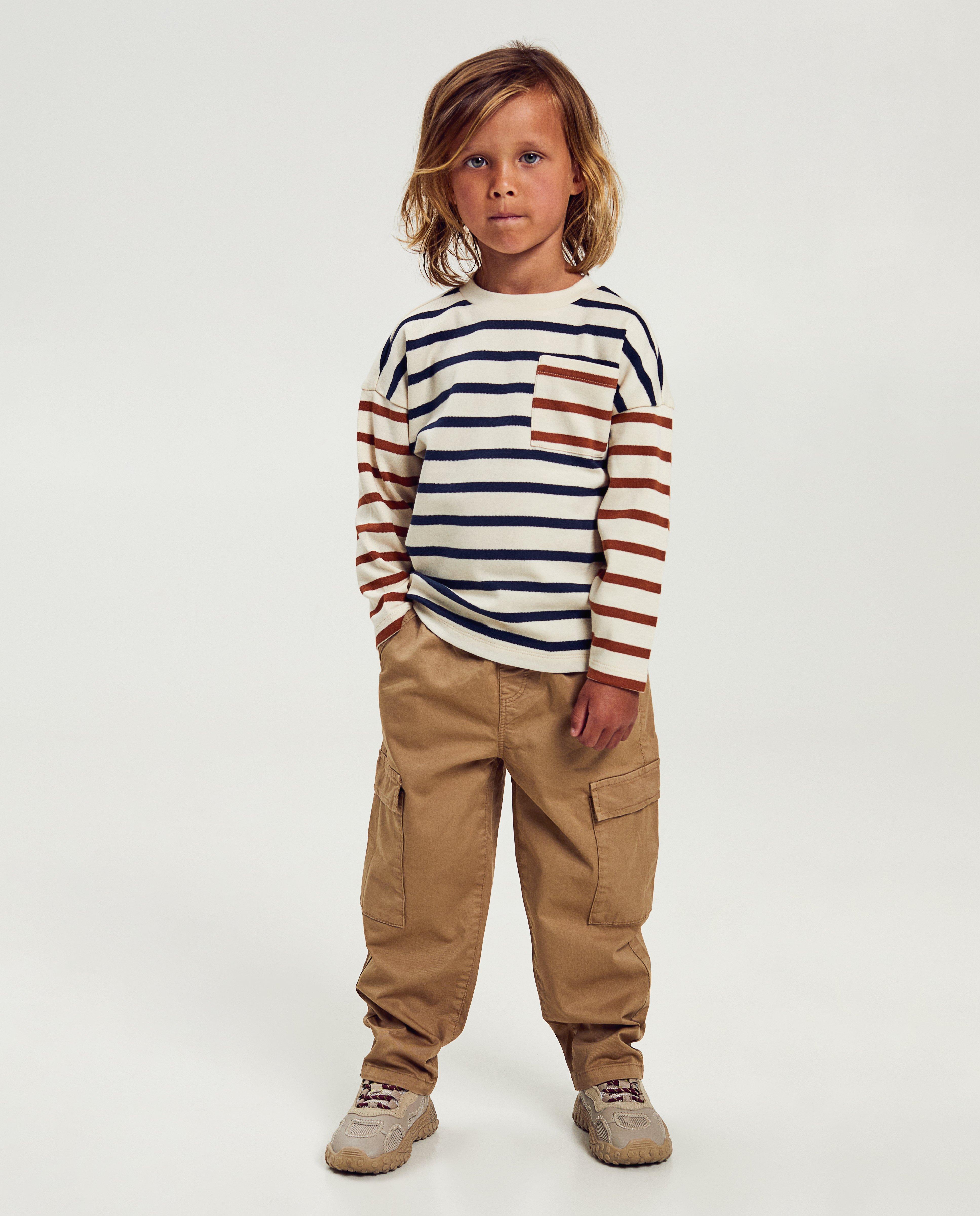 Pantalon brun coupe cargo 2 7 ans Kidz Nation JBC Belgique Belgique