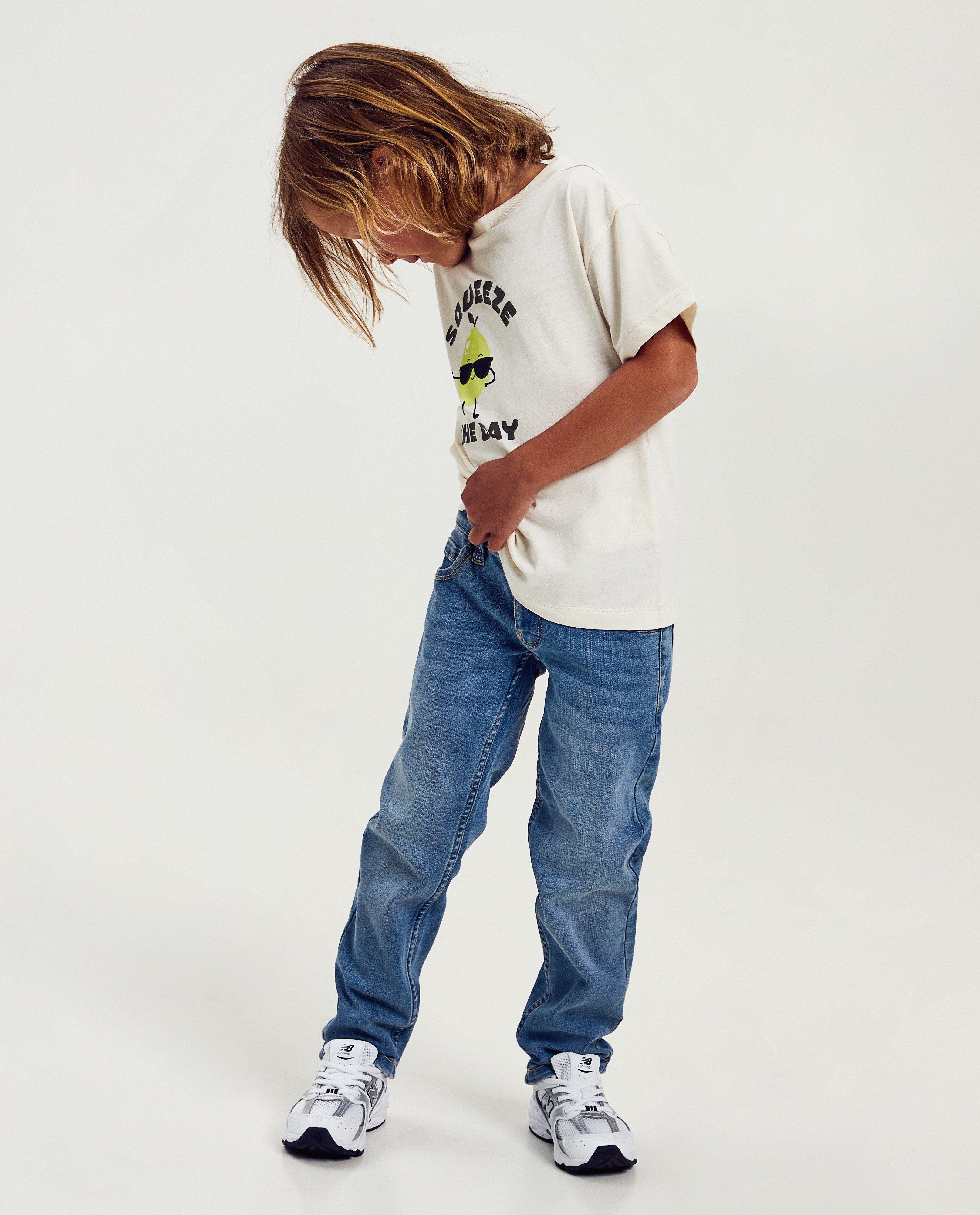 Lichtblauwe jeans, straight fit - null - Kidz Nation