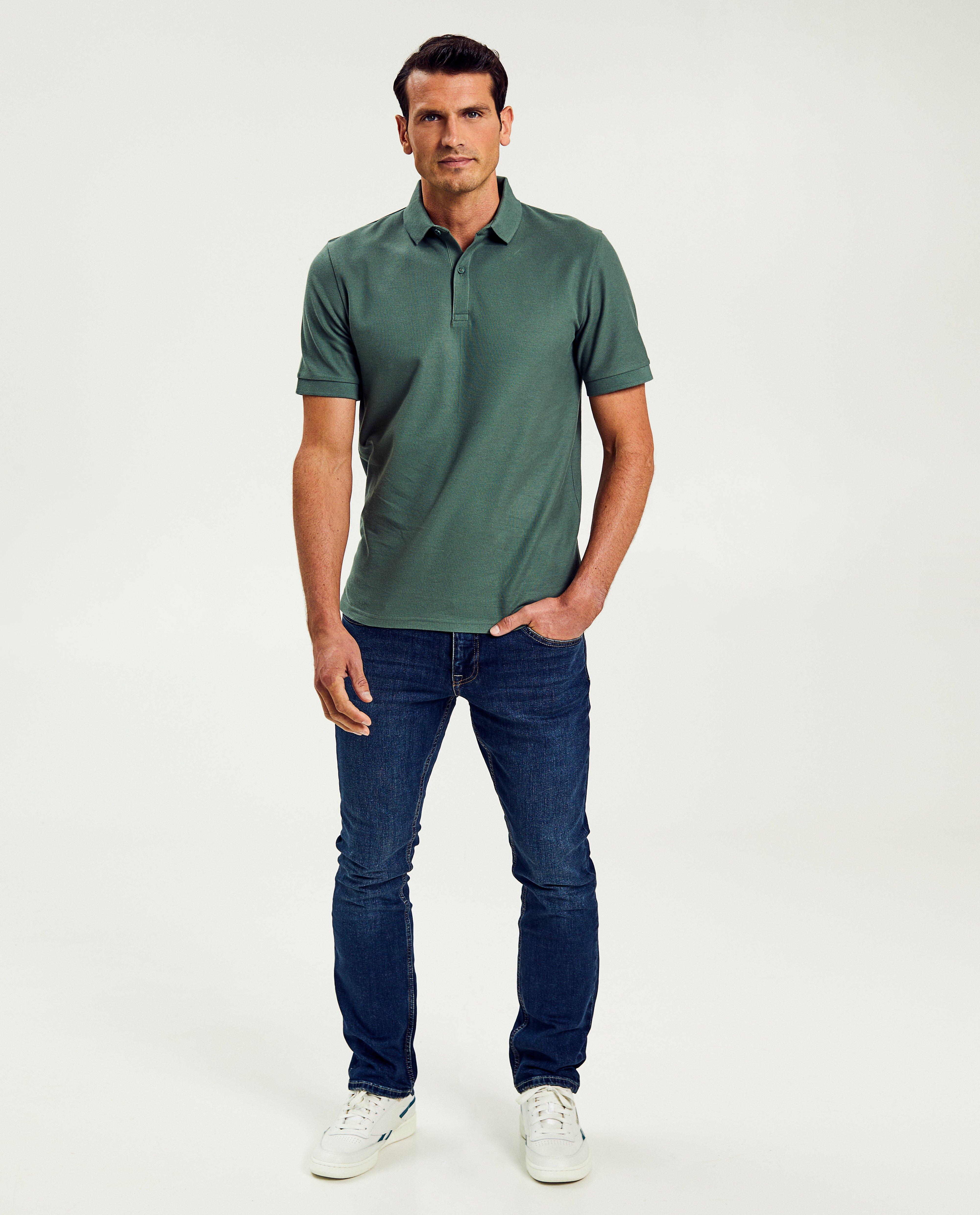 Polo's - Groene polo, regular fit