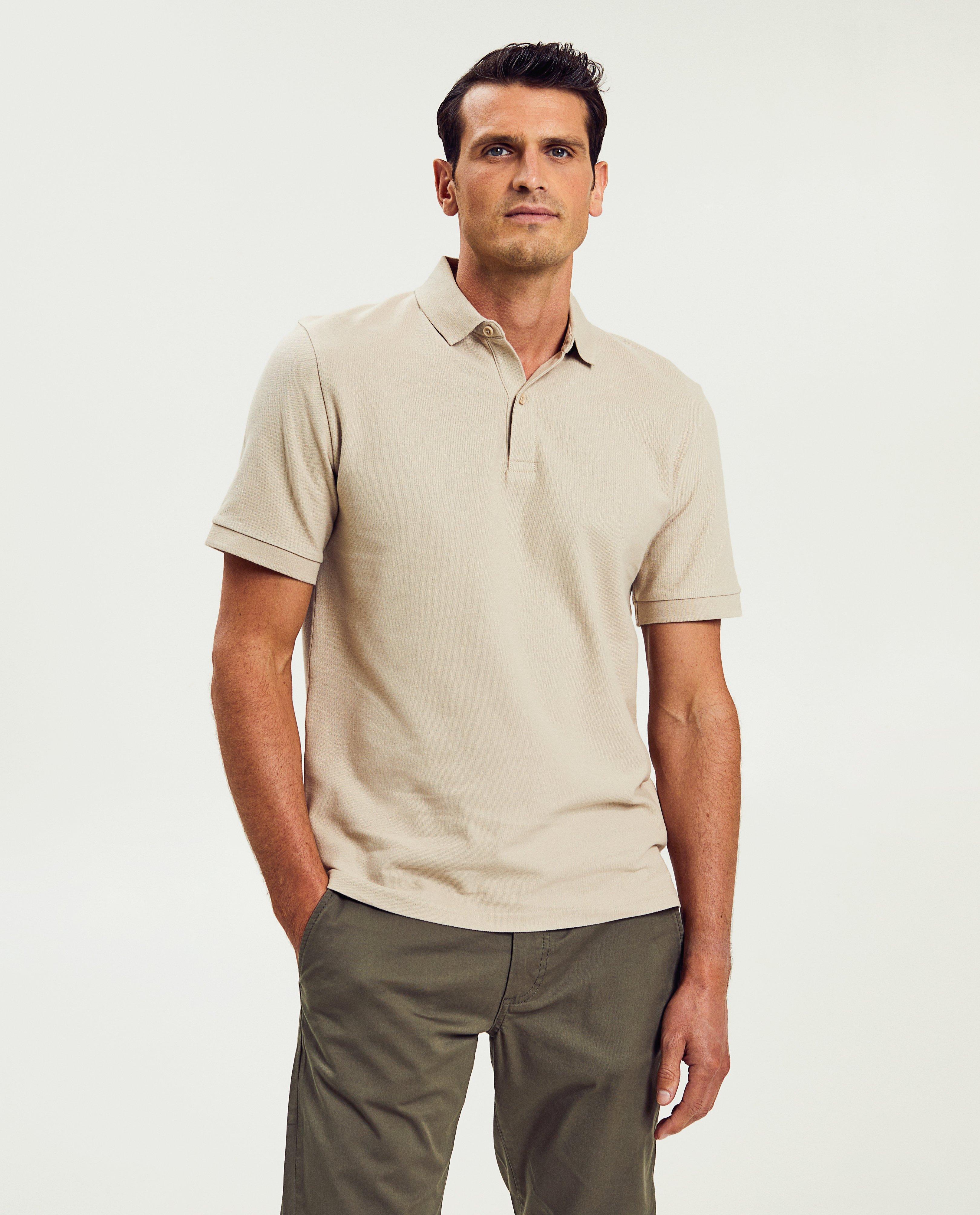 Beige polo, regular fit - Product Detail - lichtbeige - afbeelding nummer 1