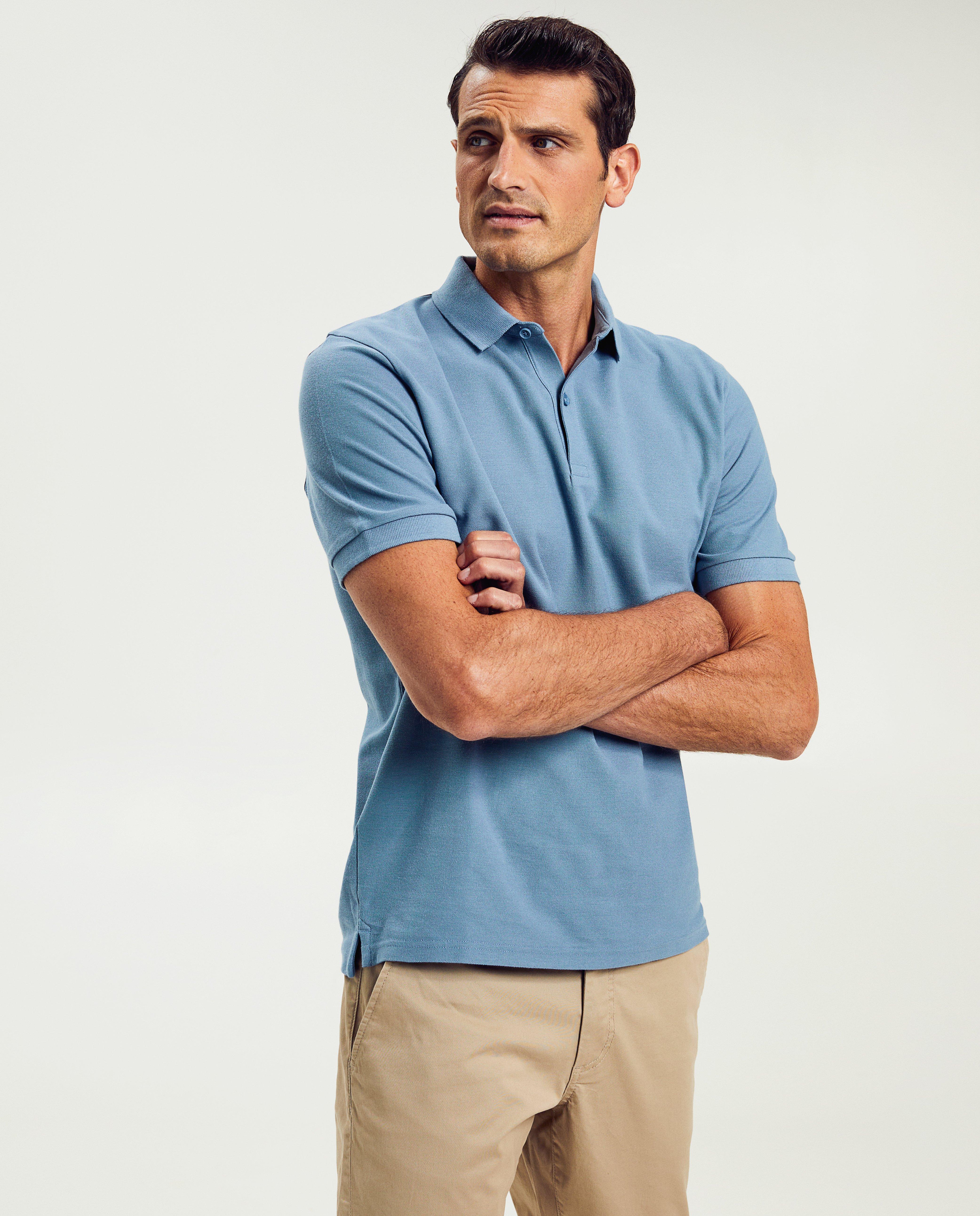 Blauwe polo, regular fit - Product Detail - lichtblauw - afbeelding nummer 1