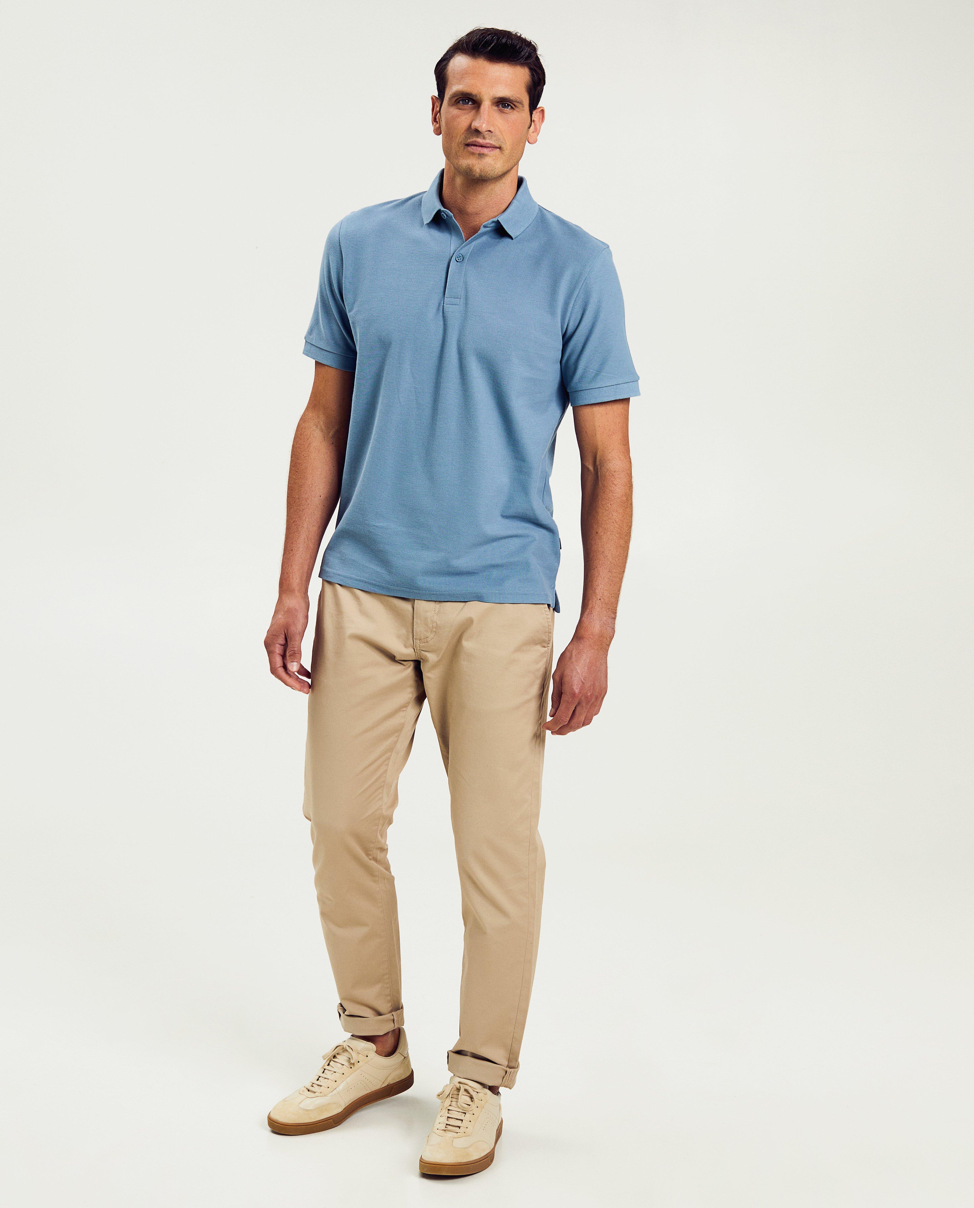 Blauwe polo regular fit Quarterback JBC Belgie Belgie