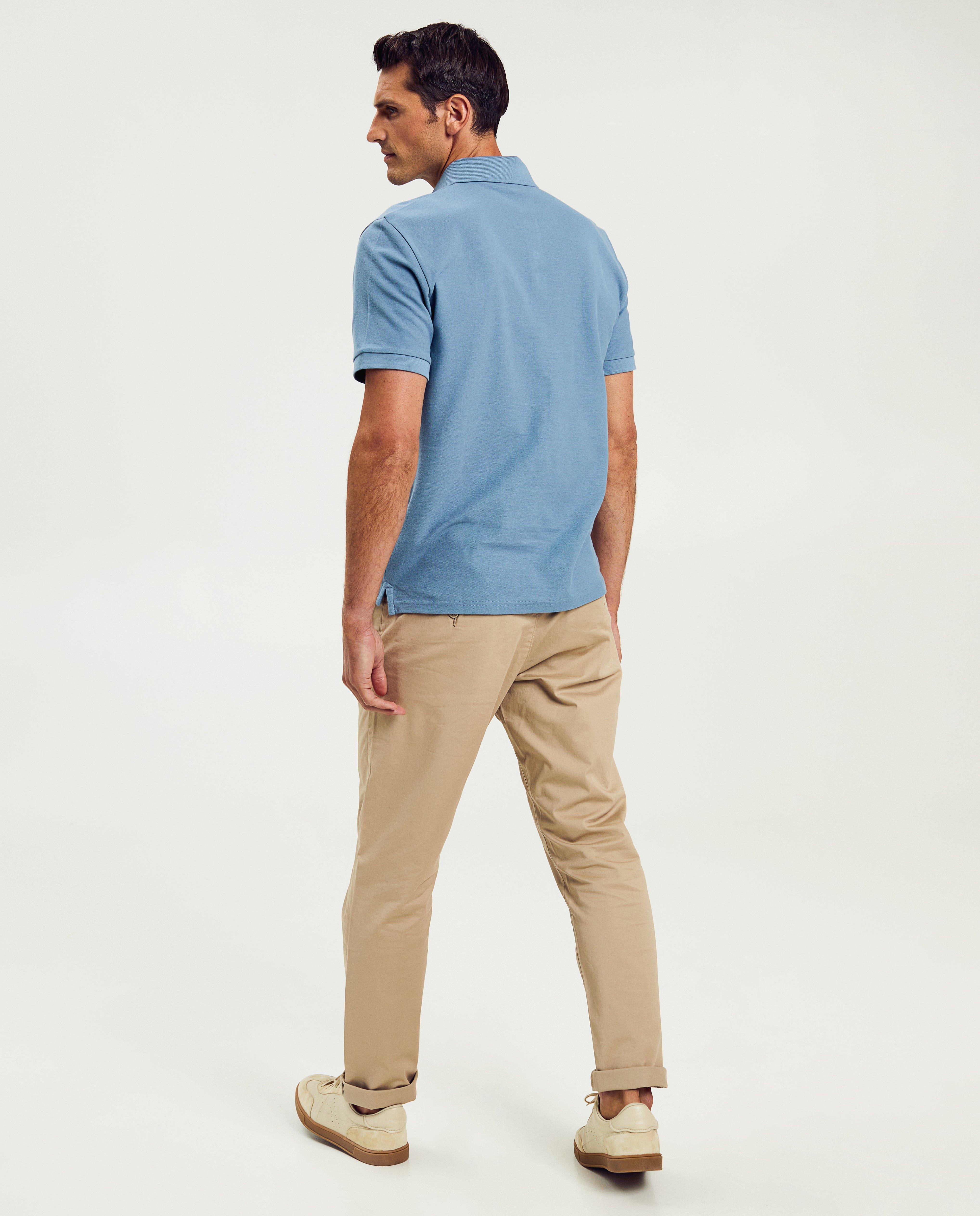 Blauwe polo, regular fit - Product Detail - lichtblauw - afbeelding nummer 3