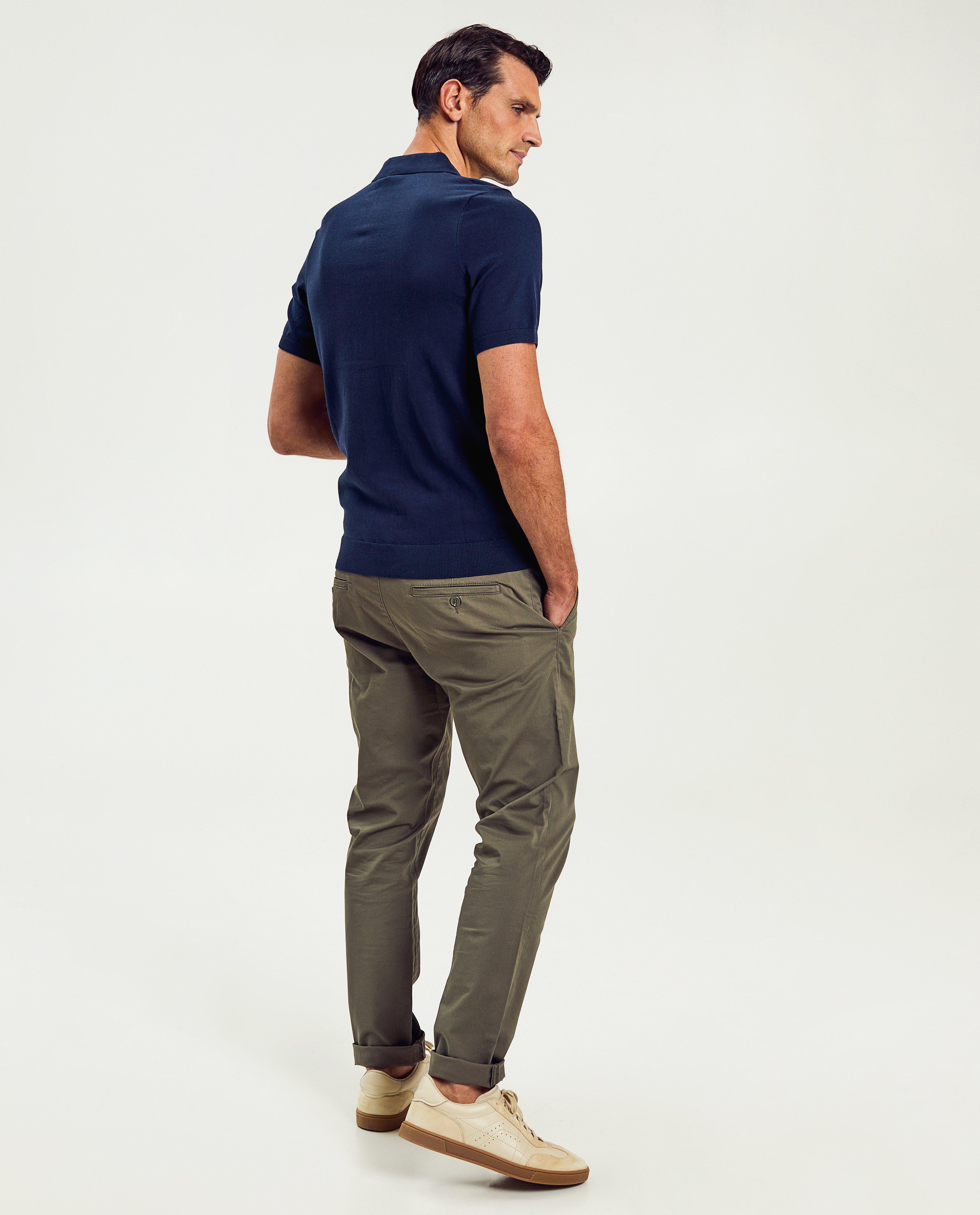 Polo's - Donkerblauwe polo, slim fit