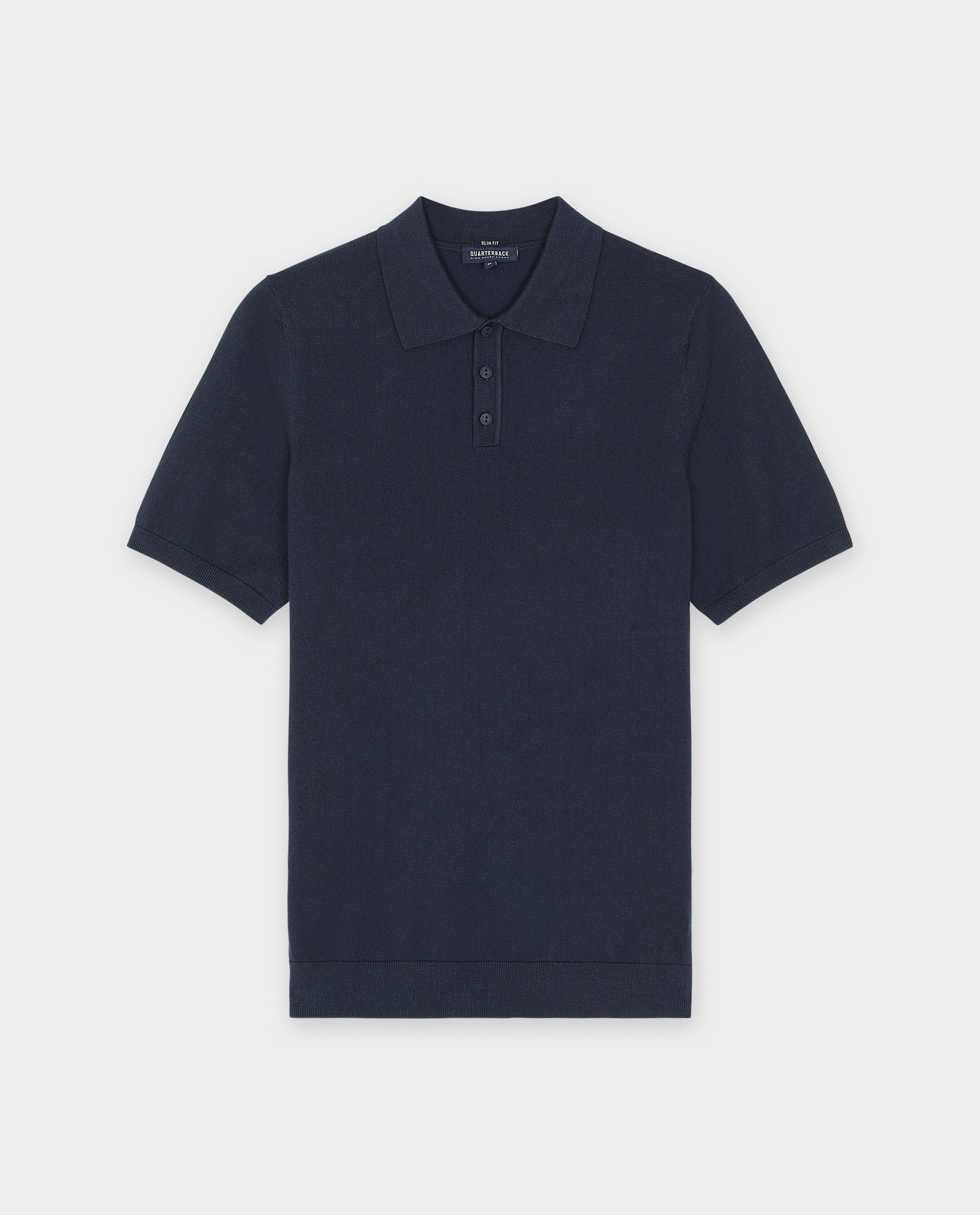 Polo's - Donkerblauwe polo, slim fit