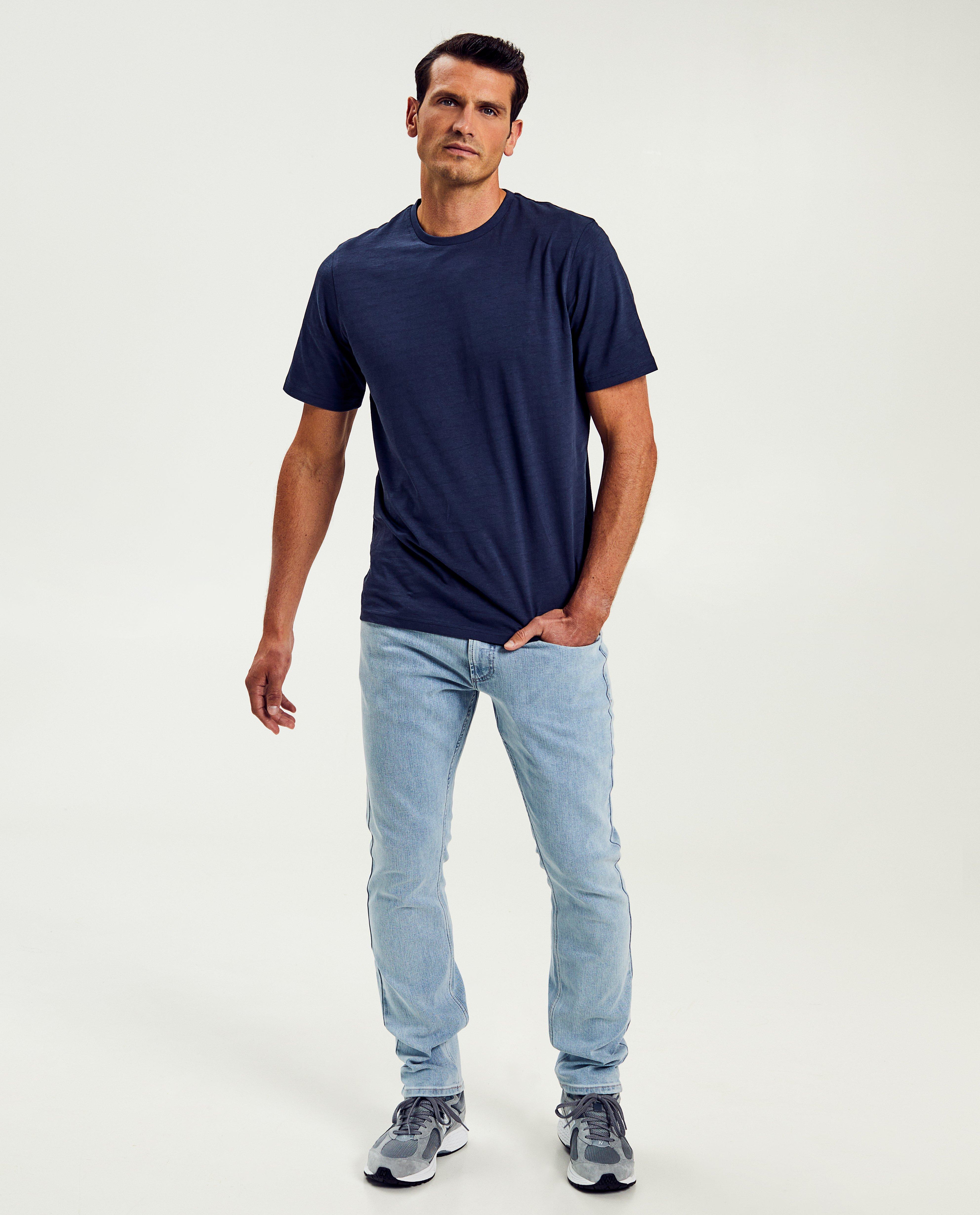 T-shirts - Donkerblauw T-shirt, regular fit