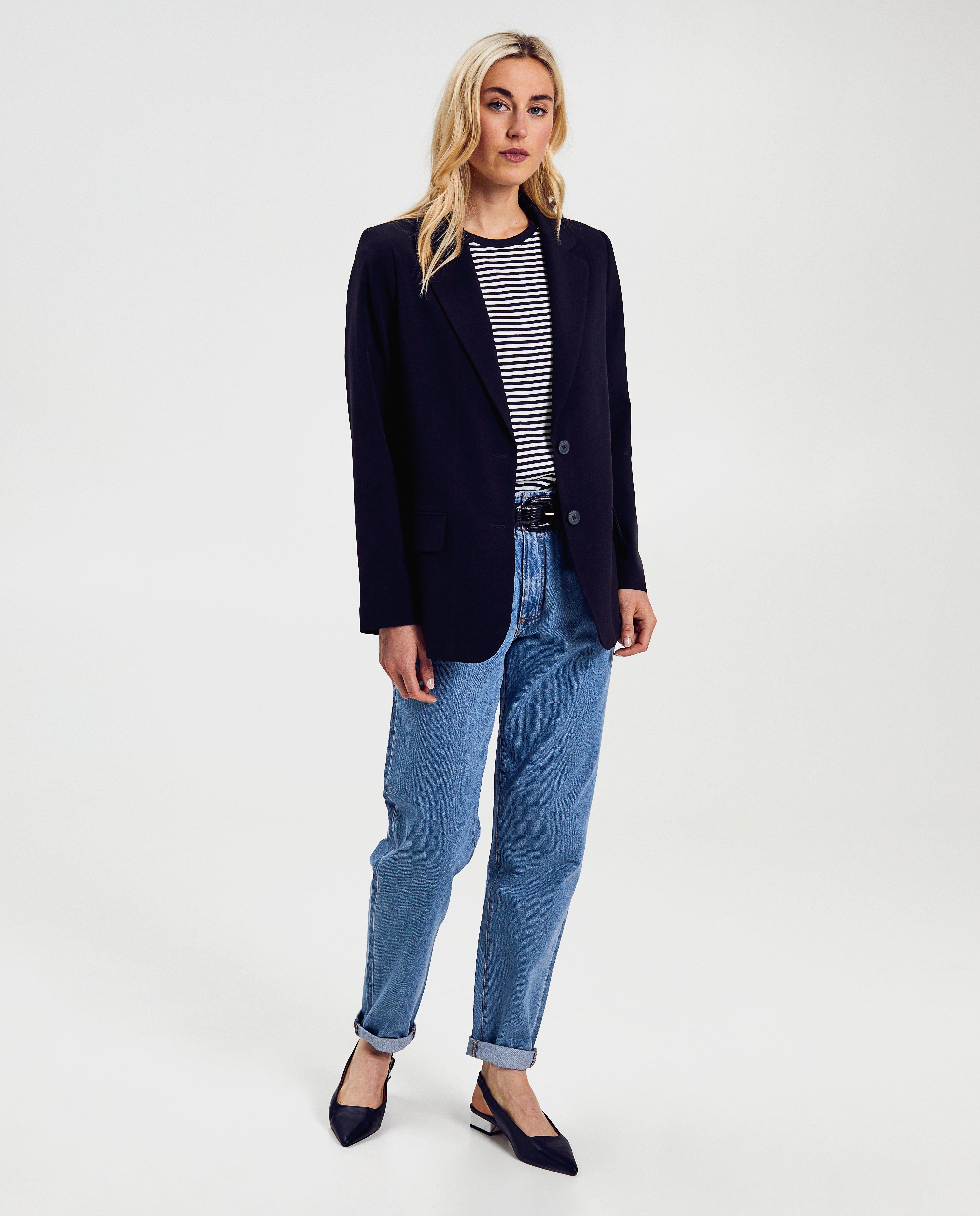 Donkerblauwe jeans, baggy fit - Product Detail - lichtblauw - afbeelding nummer 1