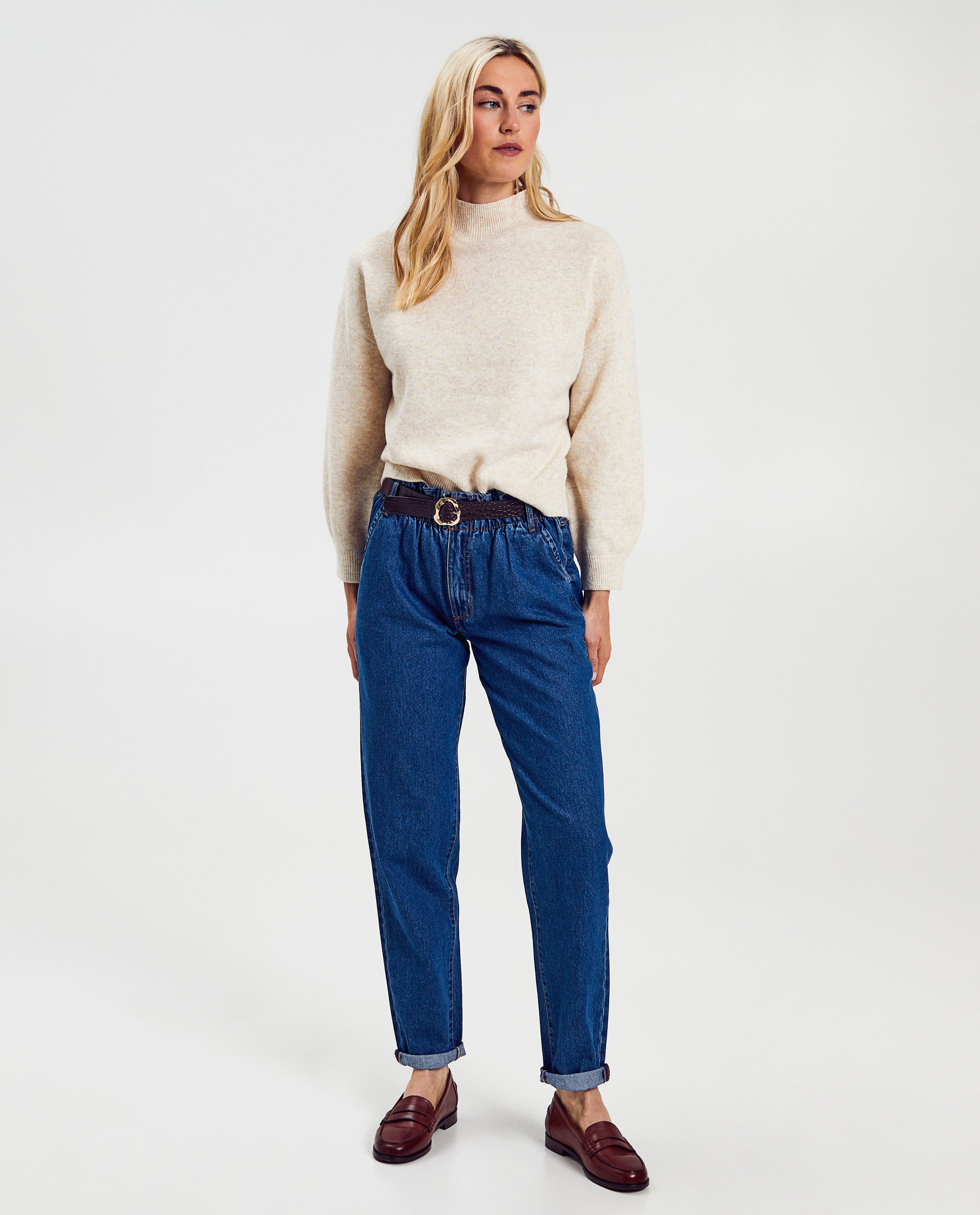 Donkerblauwe jeans, baggy fit - Product Detail - blauw - afbeelding nummer 1