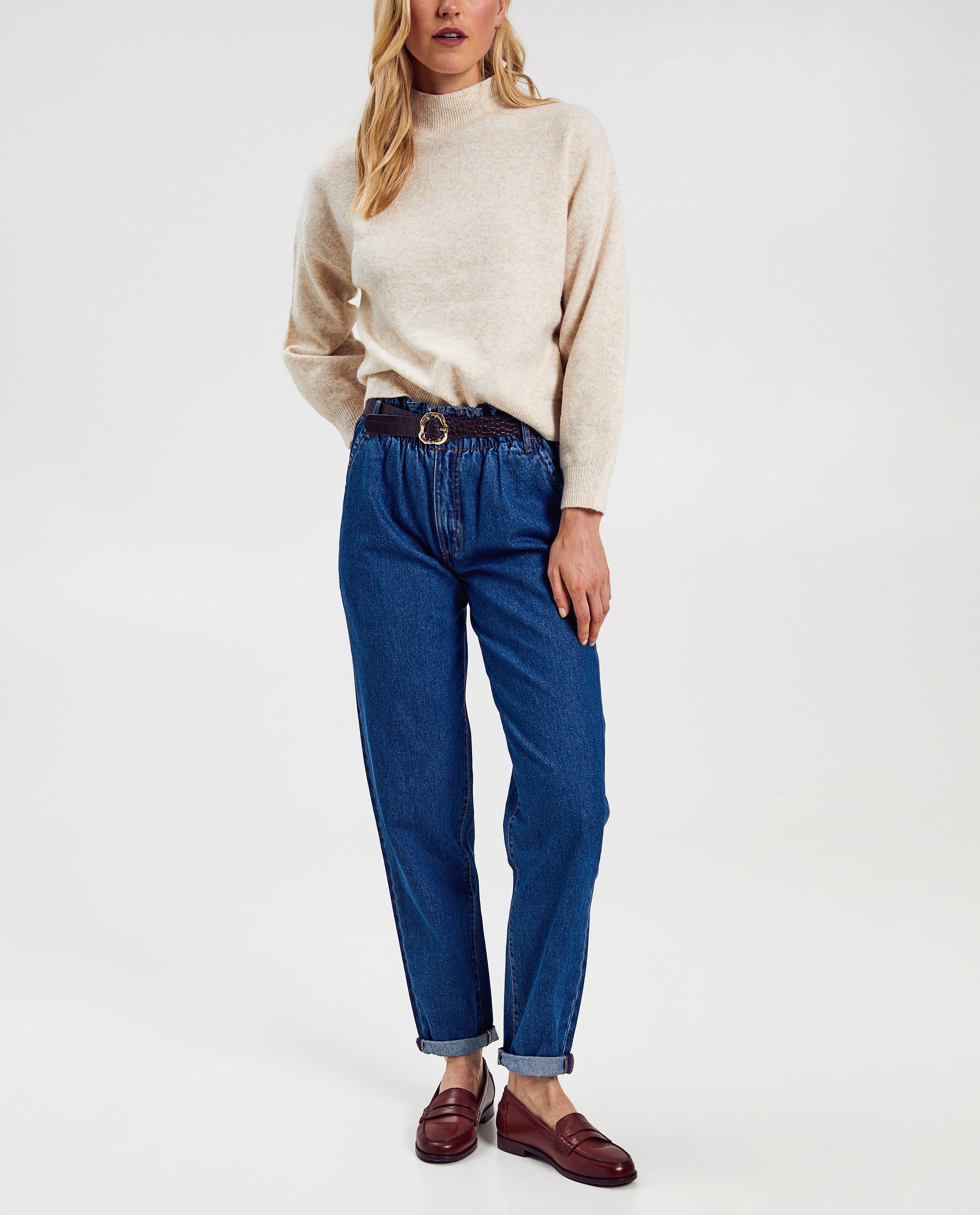 Donkerblauwe jeans, baggy fit - Product Detail - blauw - afbeelding nummer 3