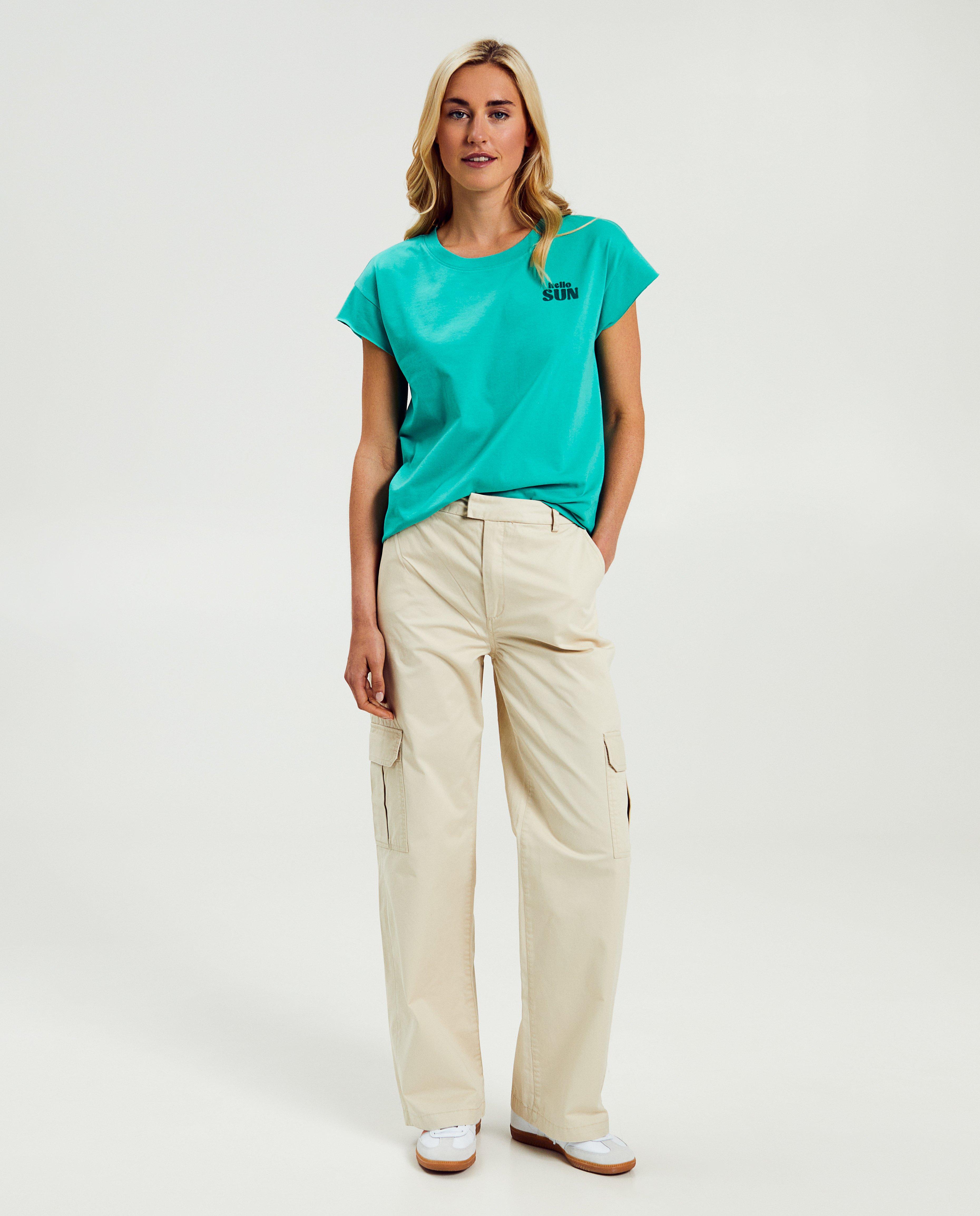 T-shirt met geborduurd opschrift - Product Detail - grijs - afbeelding nummer 2