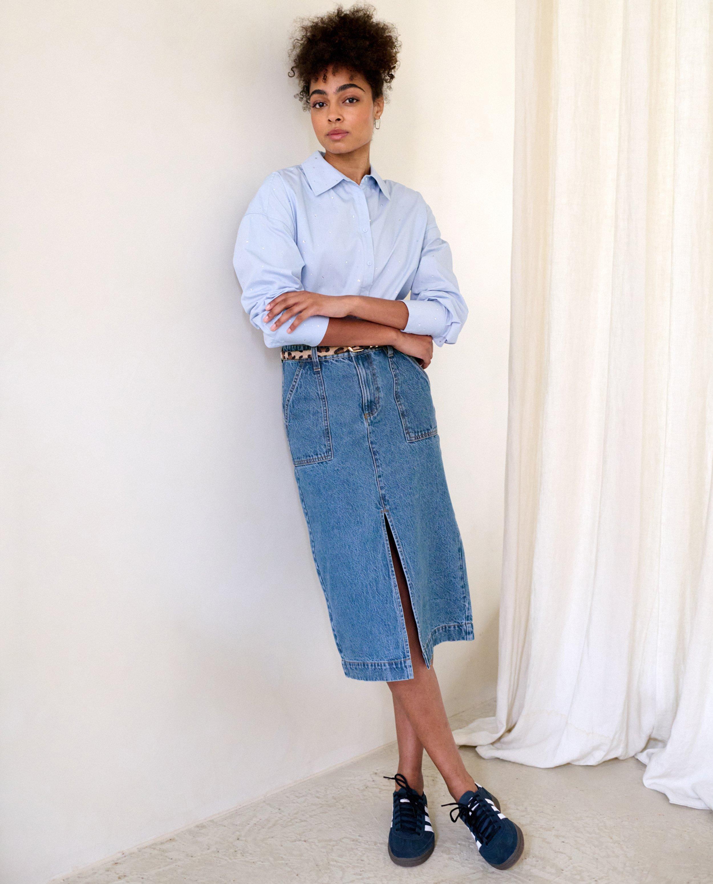 Blauwe jeansrok - null - Sora