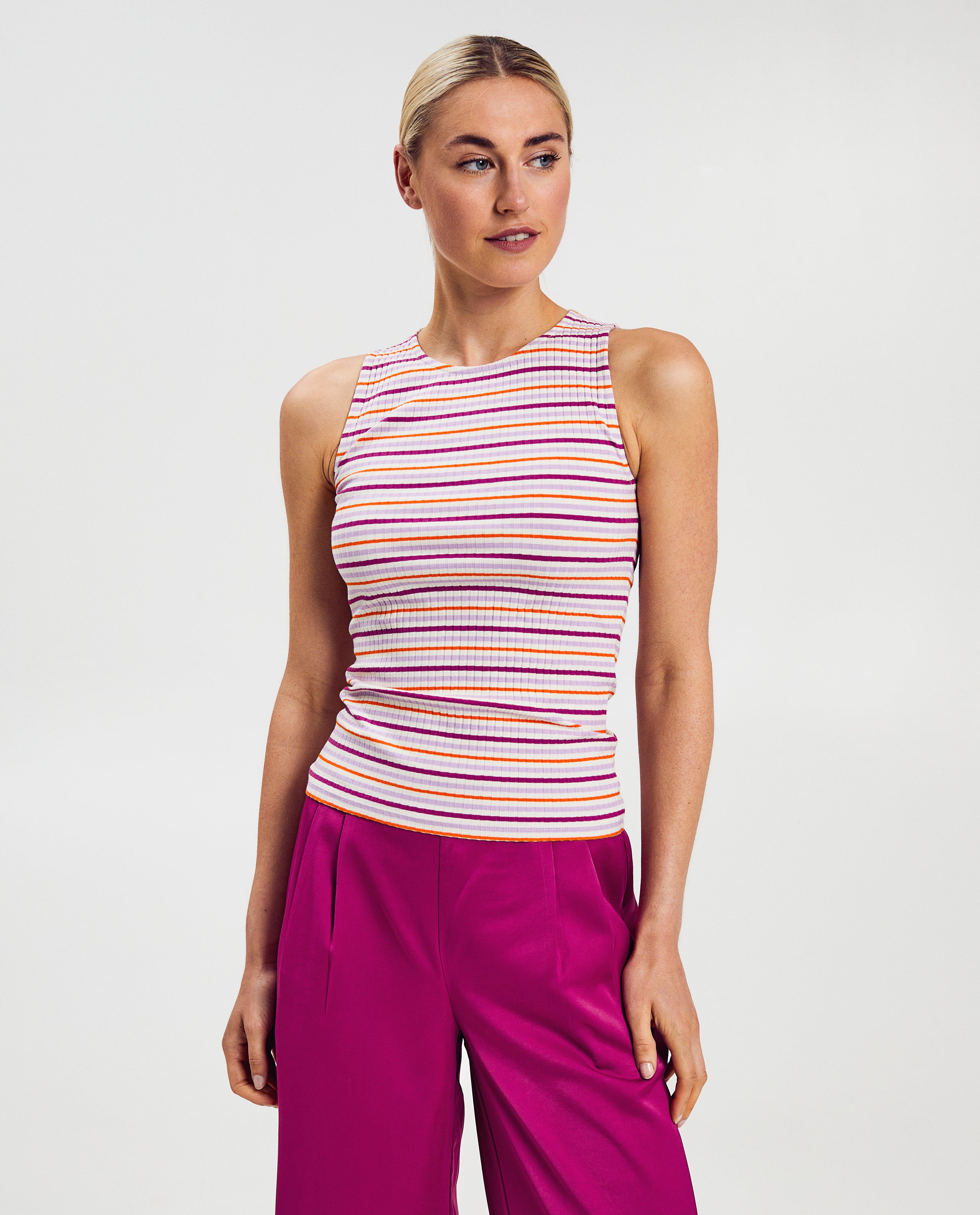 Top met fijne rib - null - Sora
