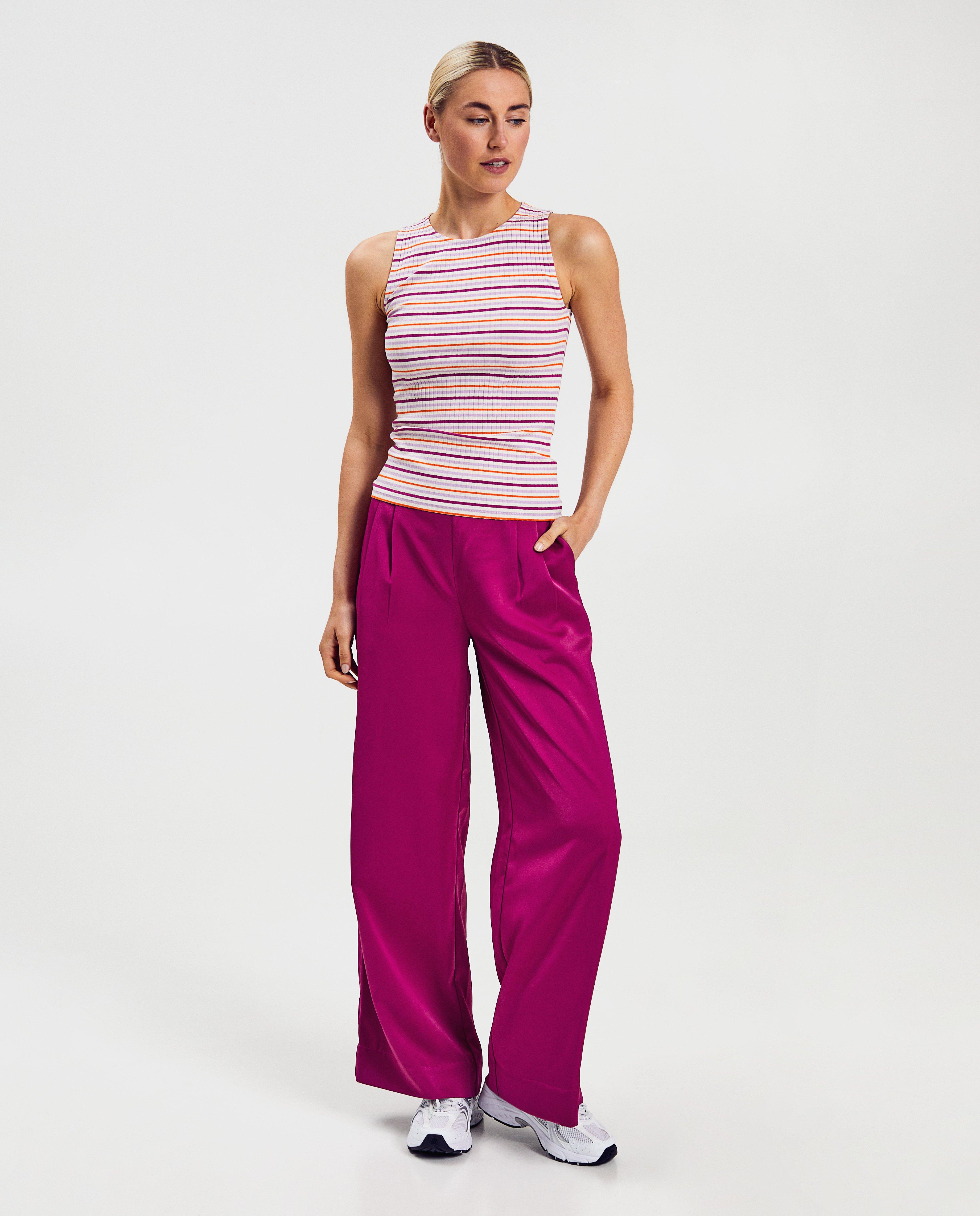 T-shirts - Top met fijne rib