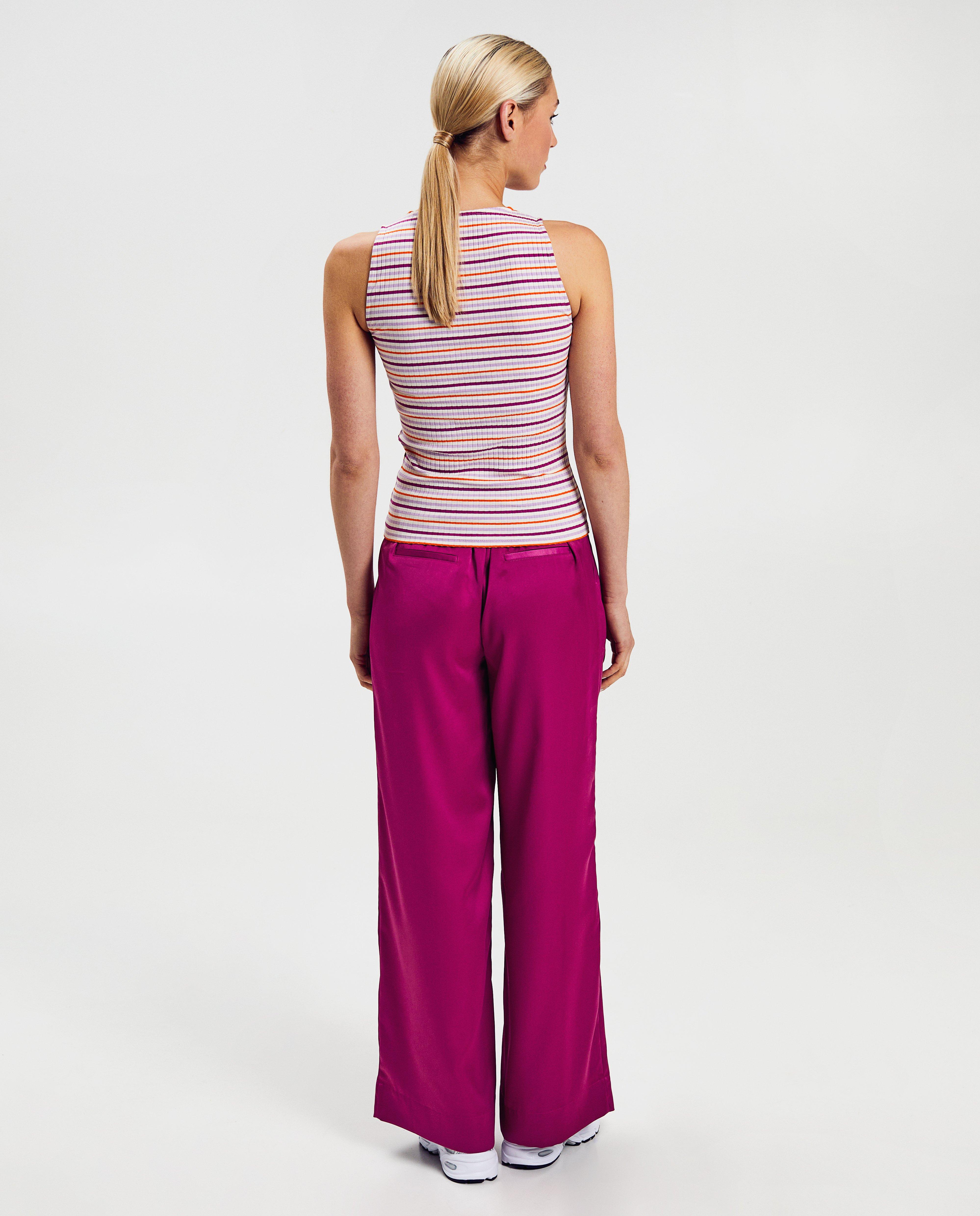T-shirts - Top met fijne rib