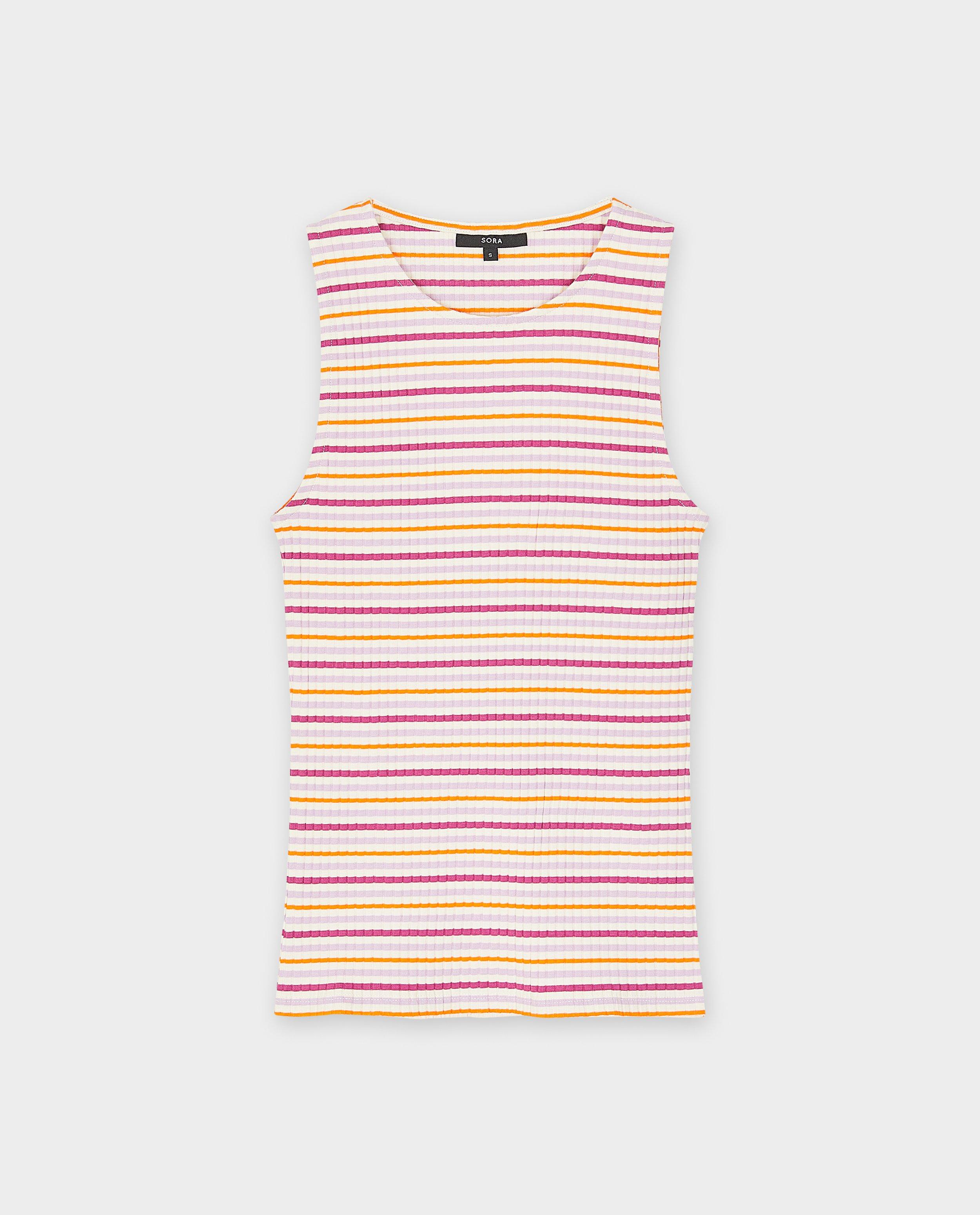 T-shirts - Top met fijne rib