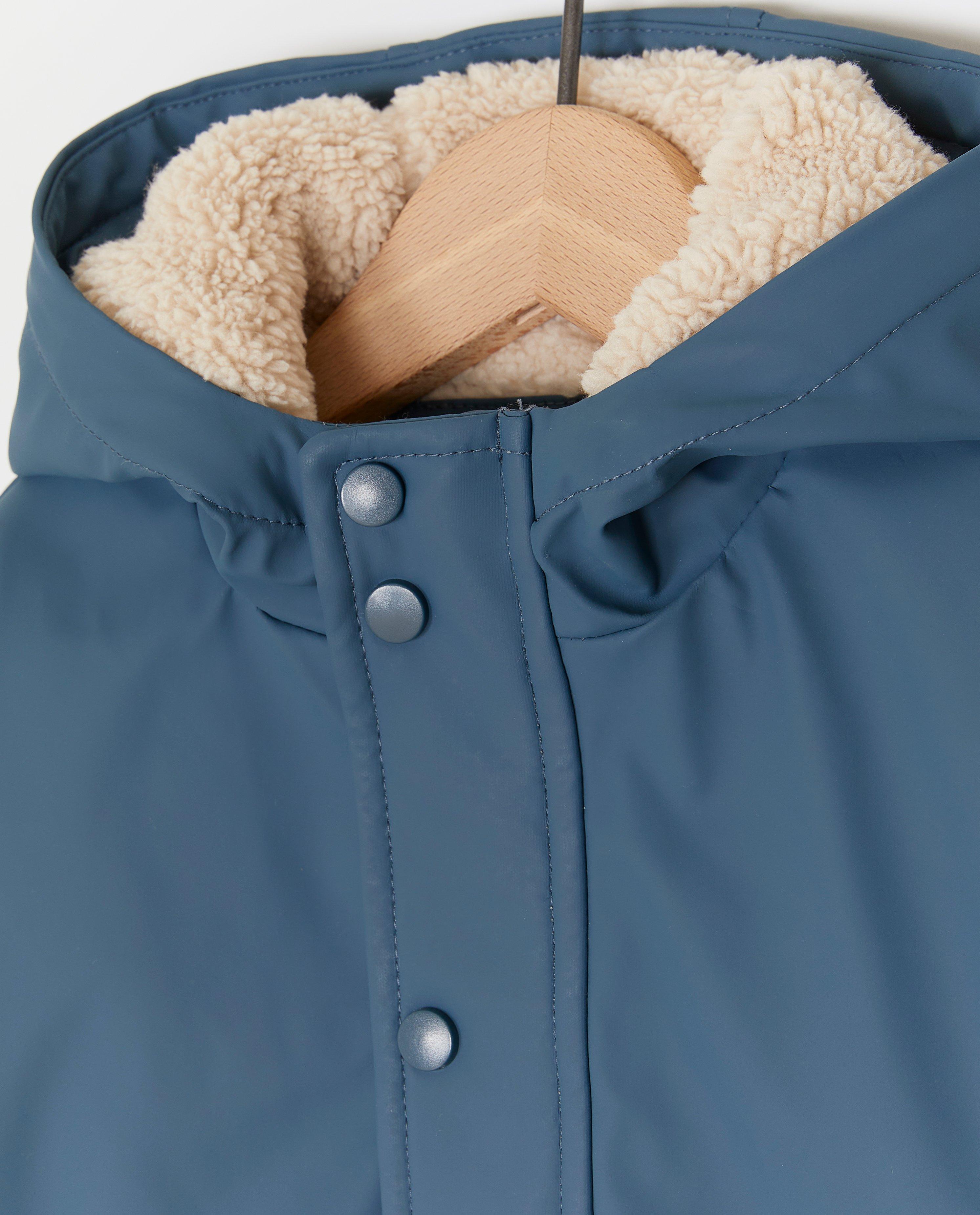 Teddy Voering Regenjas Dames Donkerblauw Dreimaster Maritim Dames