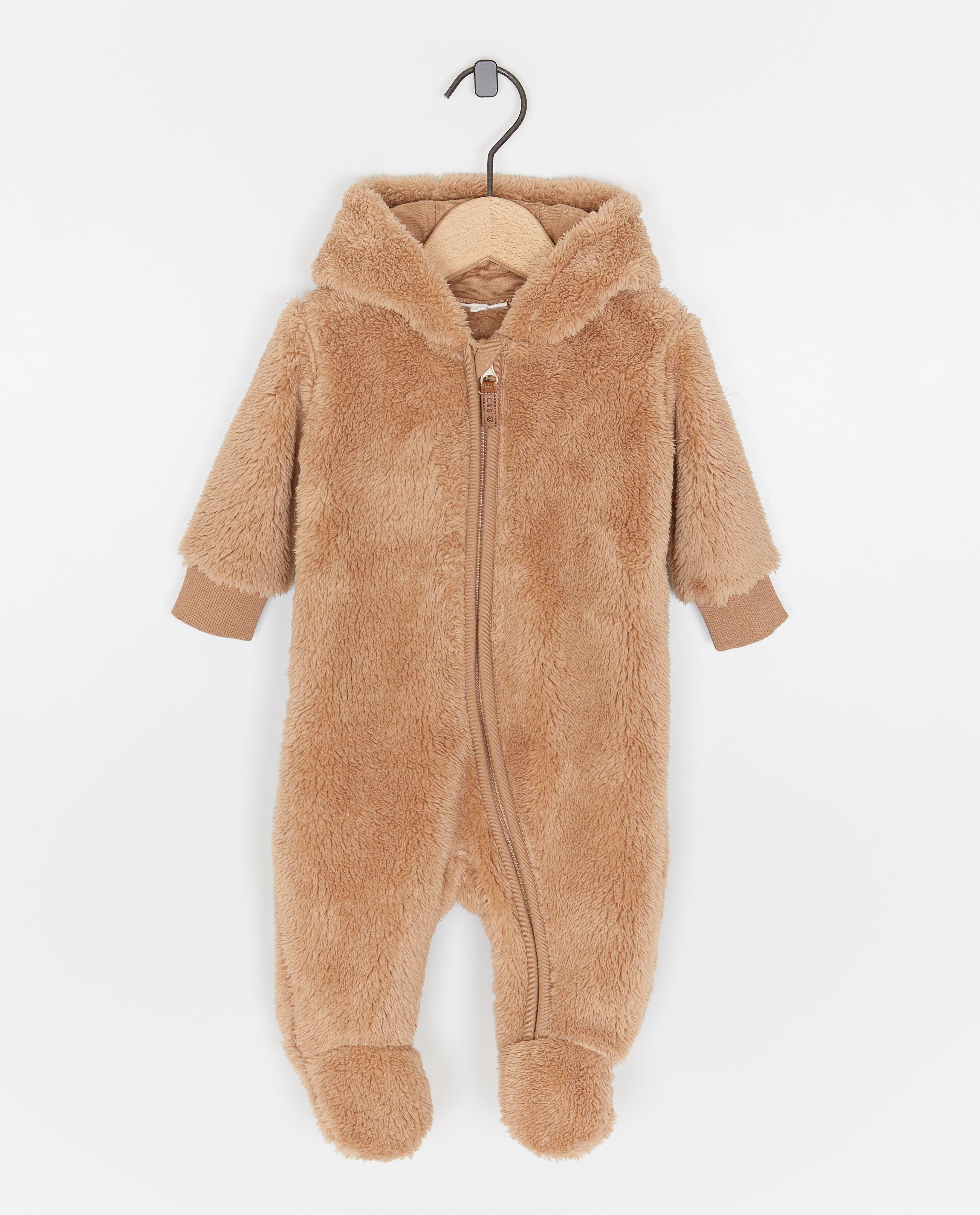 Teddy onesie met oortjes - null - Newborn 50-68