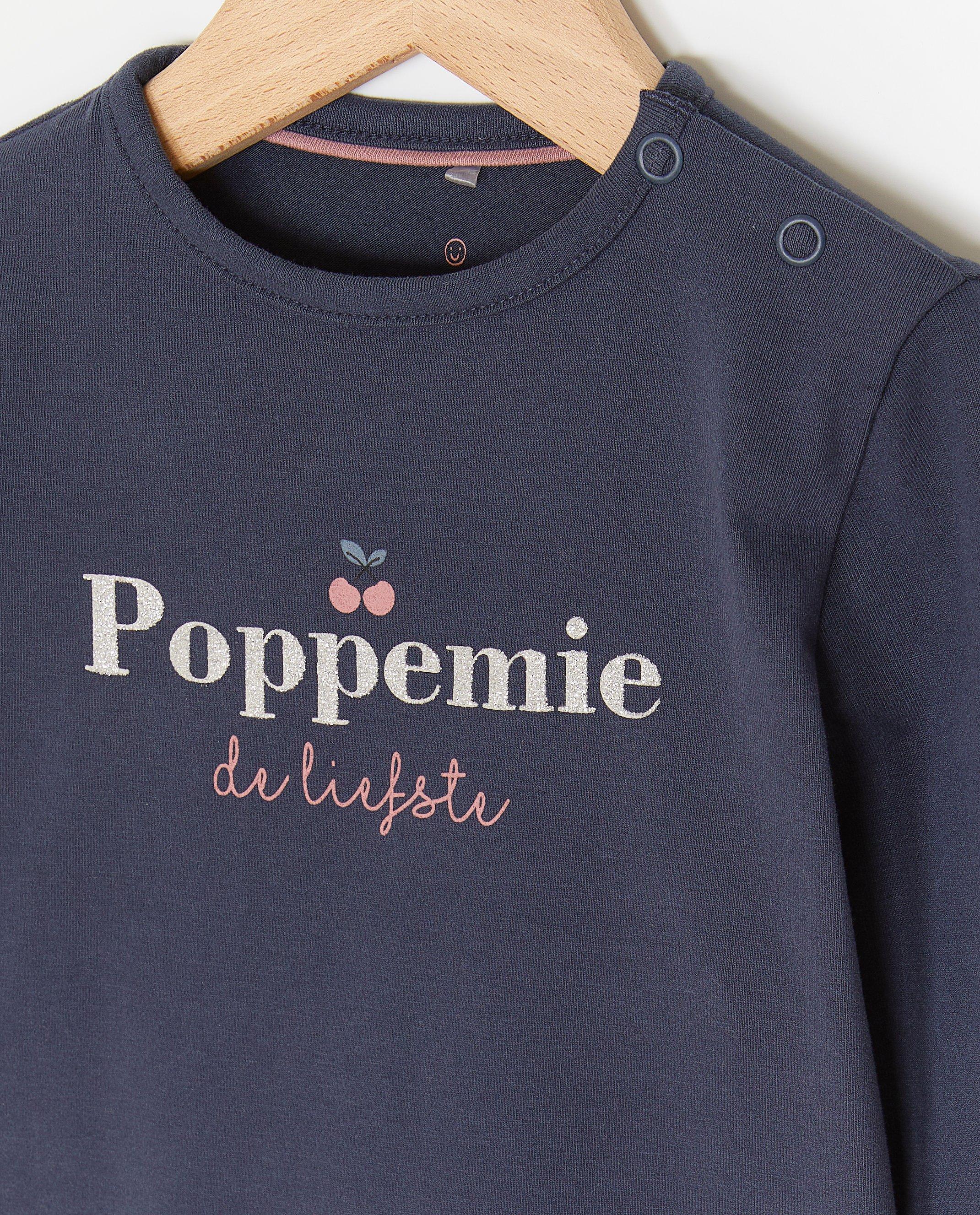 T-shirts - Longsleeve met opschrift, Poppemie