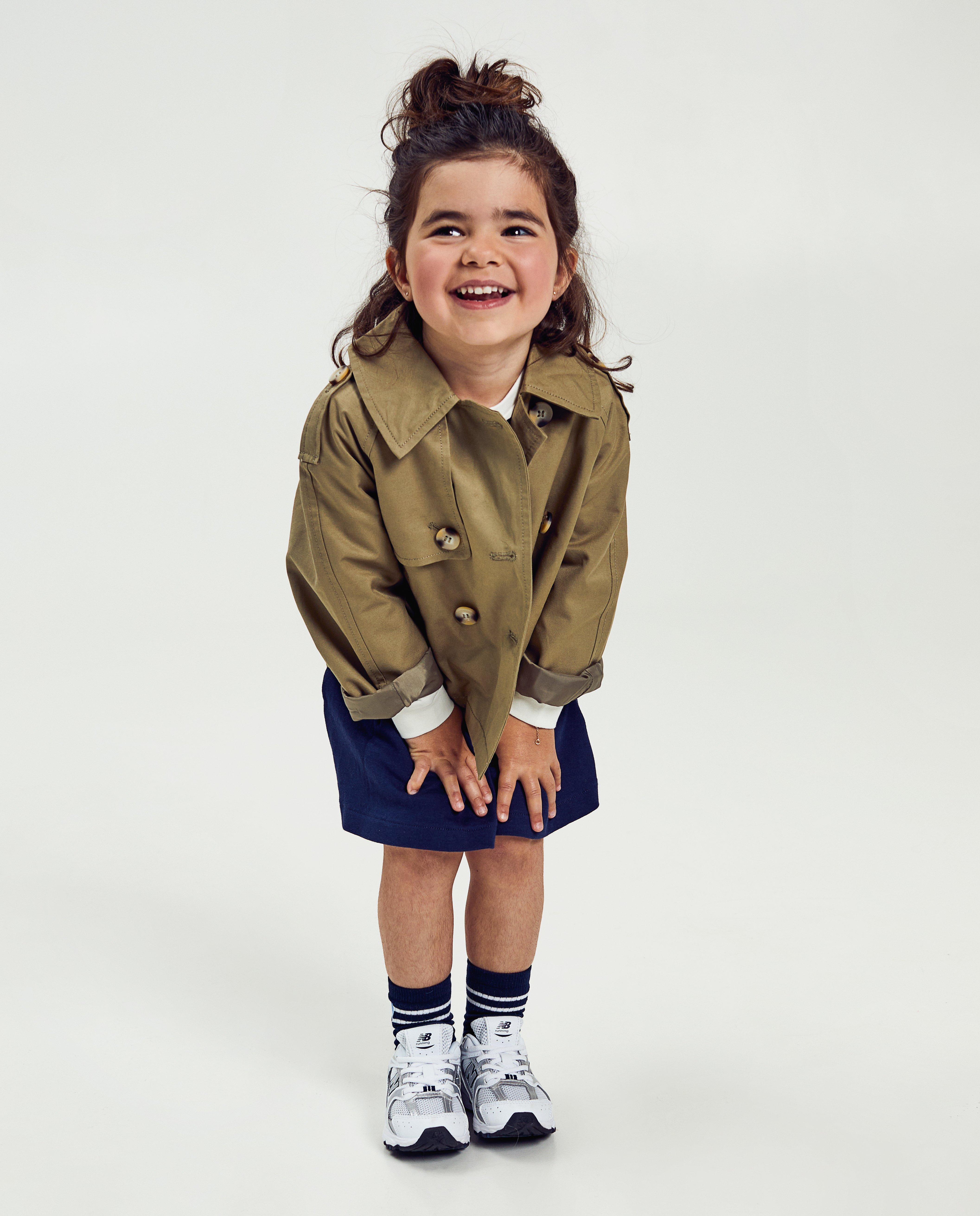 Poncho's en teddy's - Groene trenchcoat