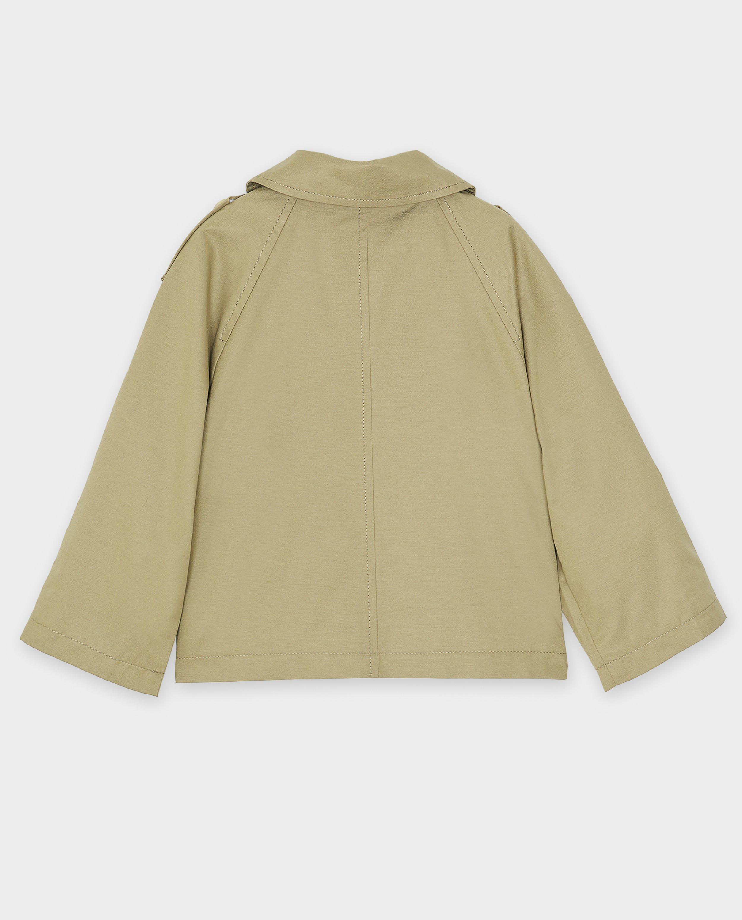 Poncho's en teddy's - Groene trenchcoat