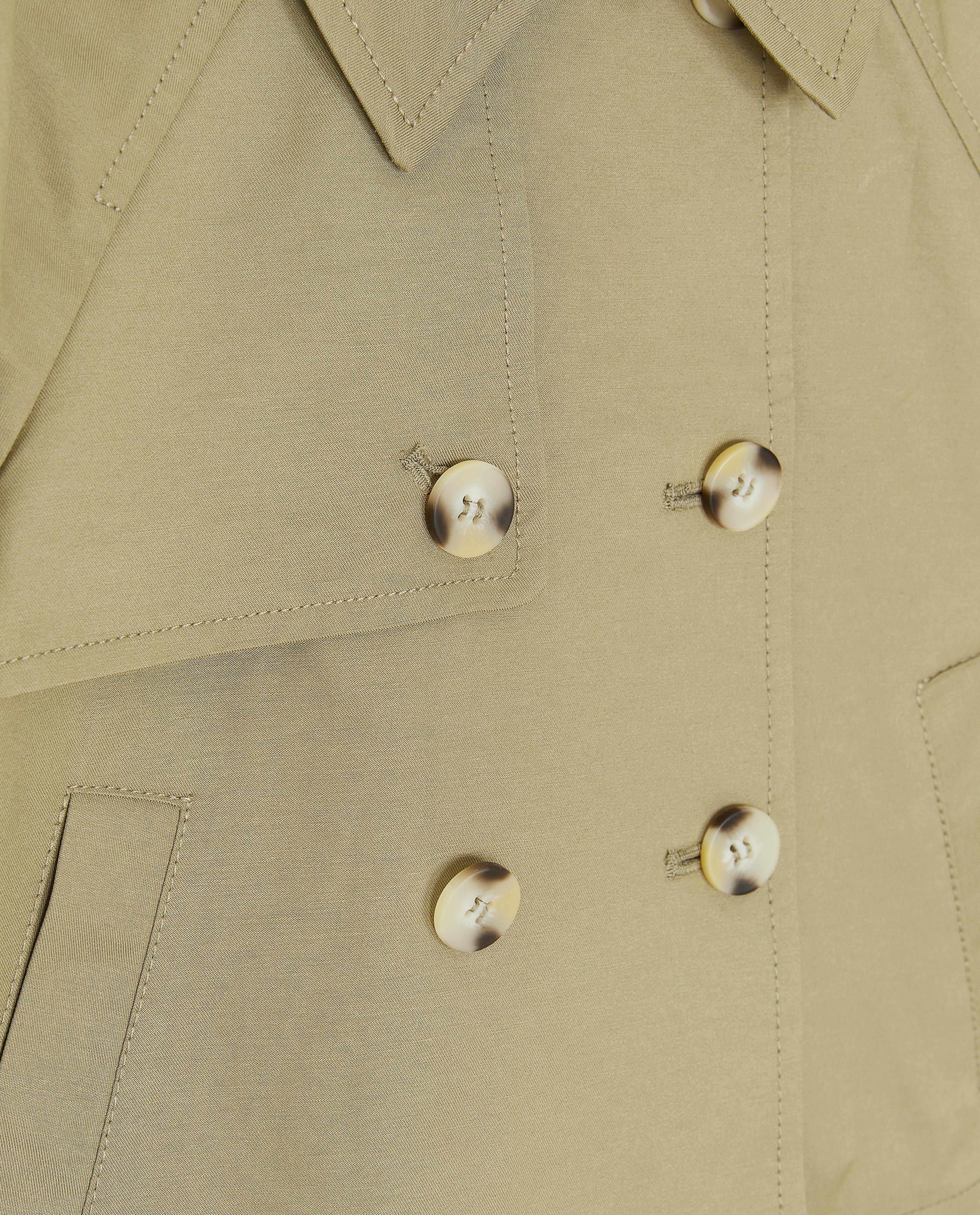 Poncho's en teddy's - Groene trenchcoat
