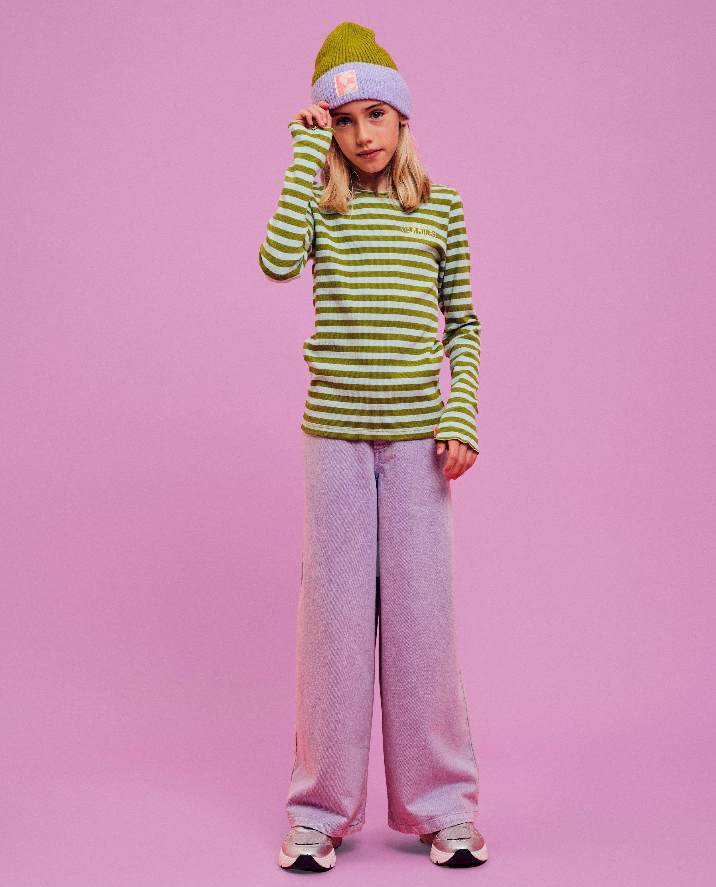 Paarse jeans, wide fit - Product Detail - paars - afbeelding nummer 1