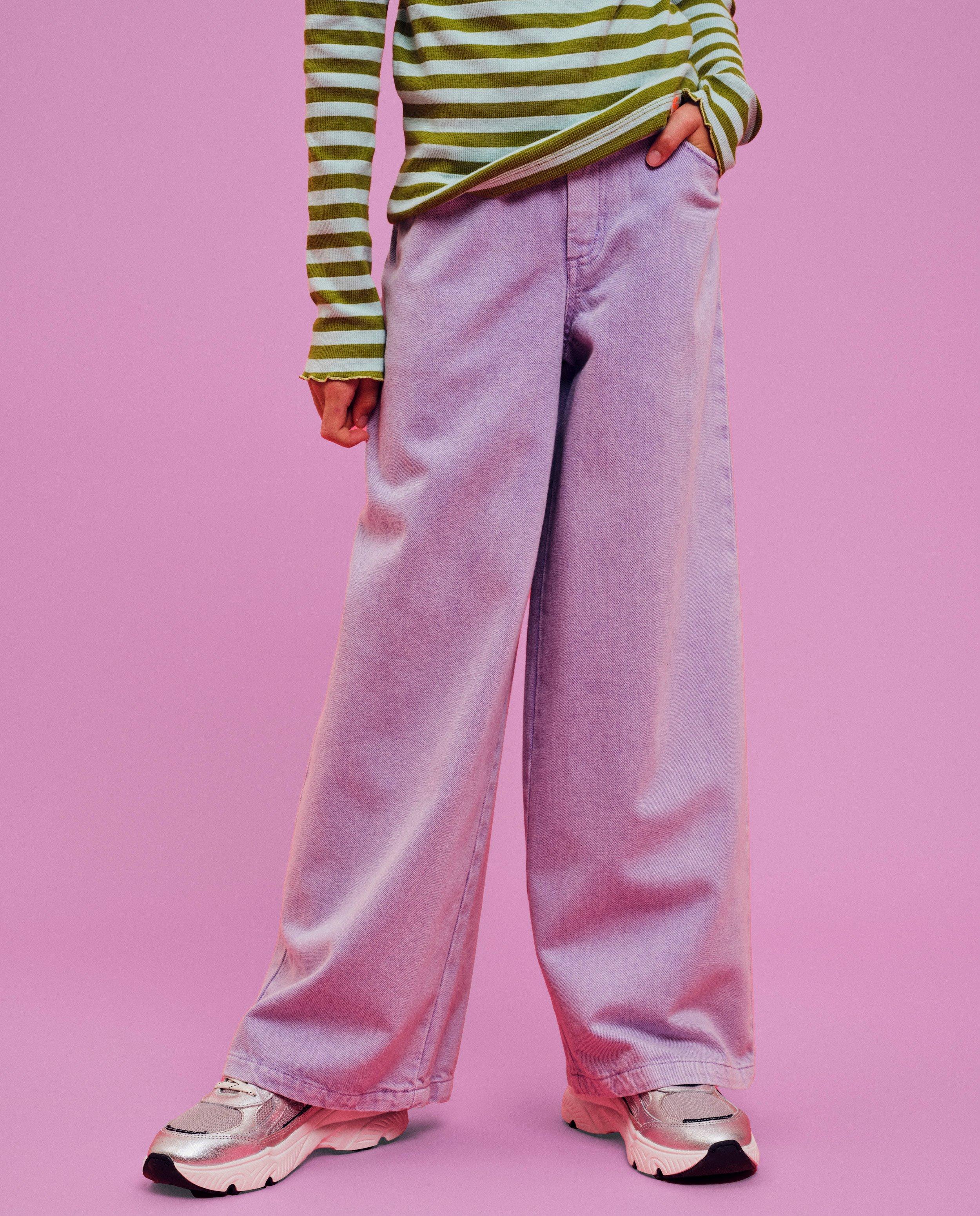 Paarse jeans, wide fit - Product Detail - paars - afbeelding nummer 2