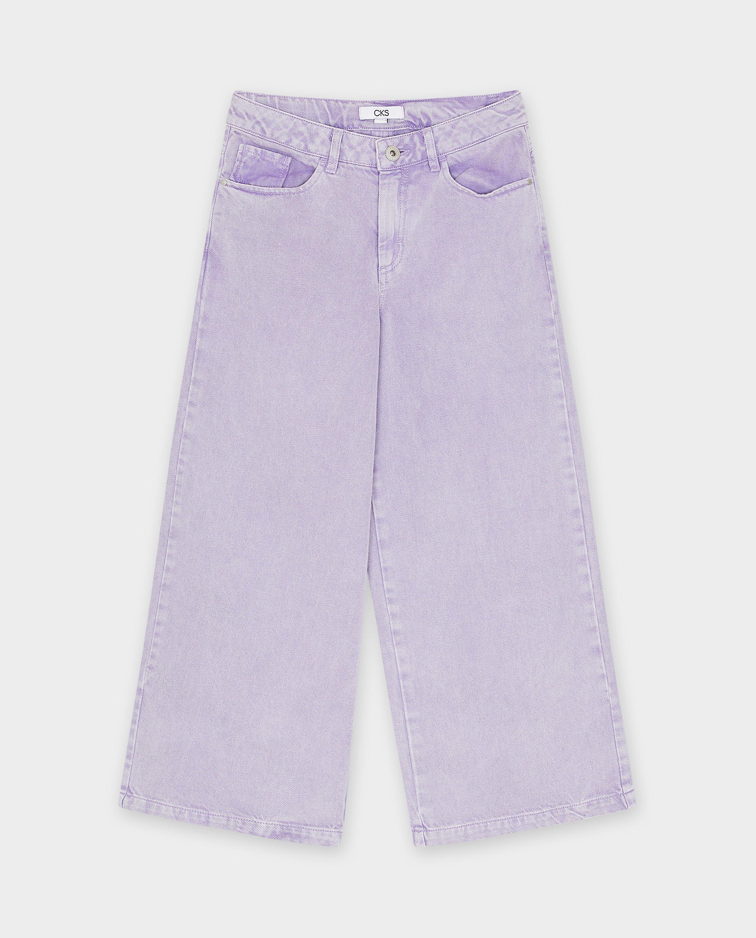 Paarse jeans, wide fit - Product Detail - paars - afbeelding nummer 4