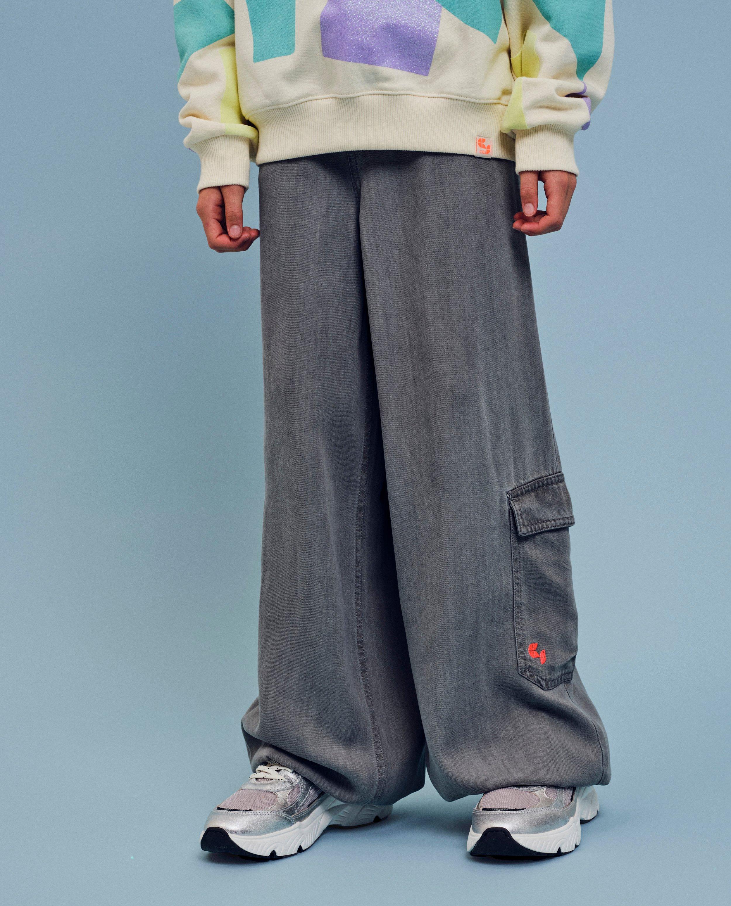 Grijze jeans, wide fit - Product Detail - lichtgrijs - afbeelding nummer 2