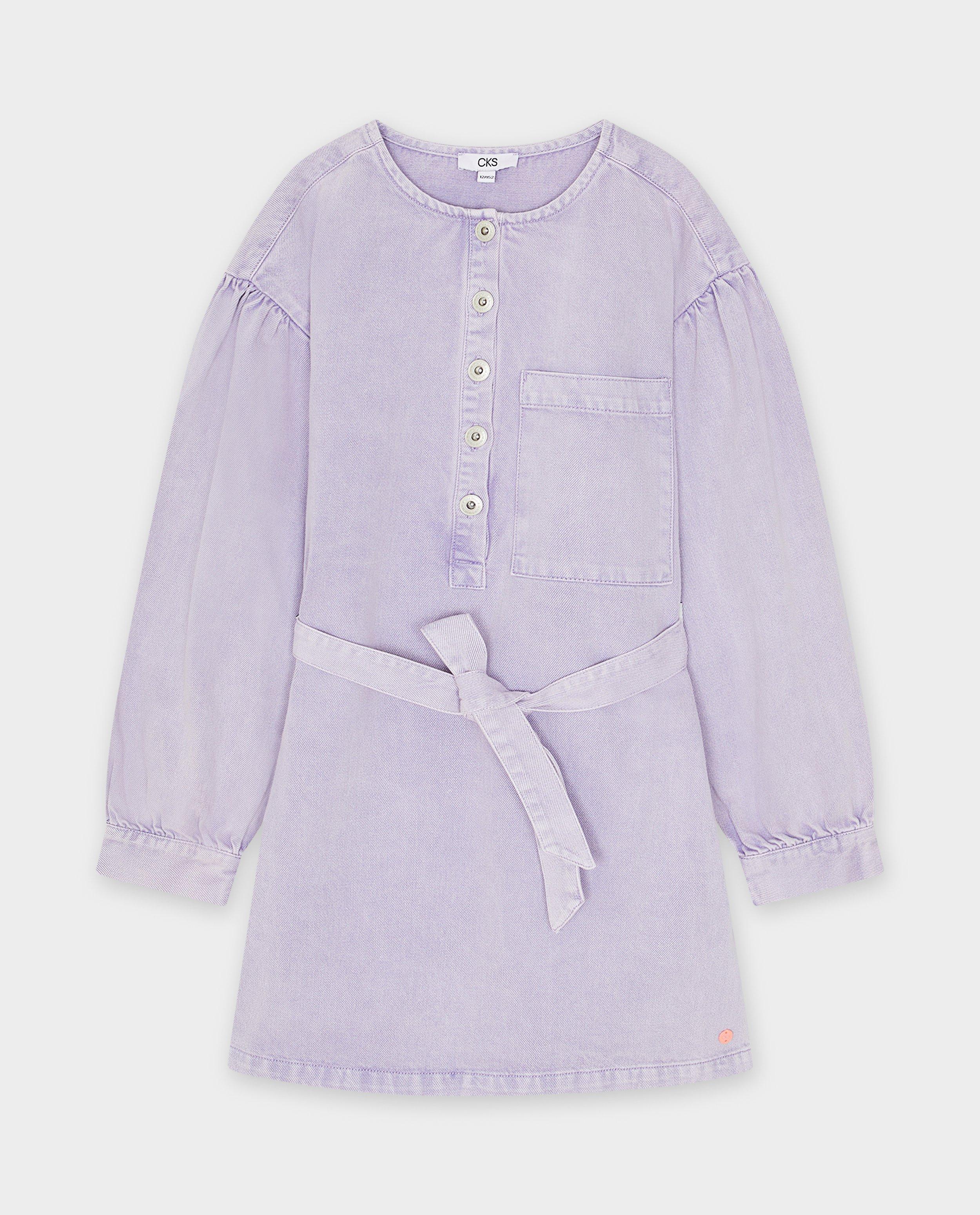 Robe en jeans mauve - D&eacute;tails du produit - violet - image num&eacute;ro 4