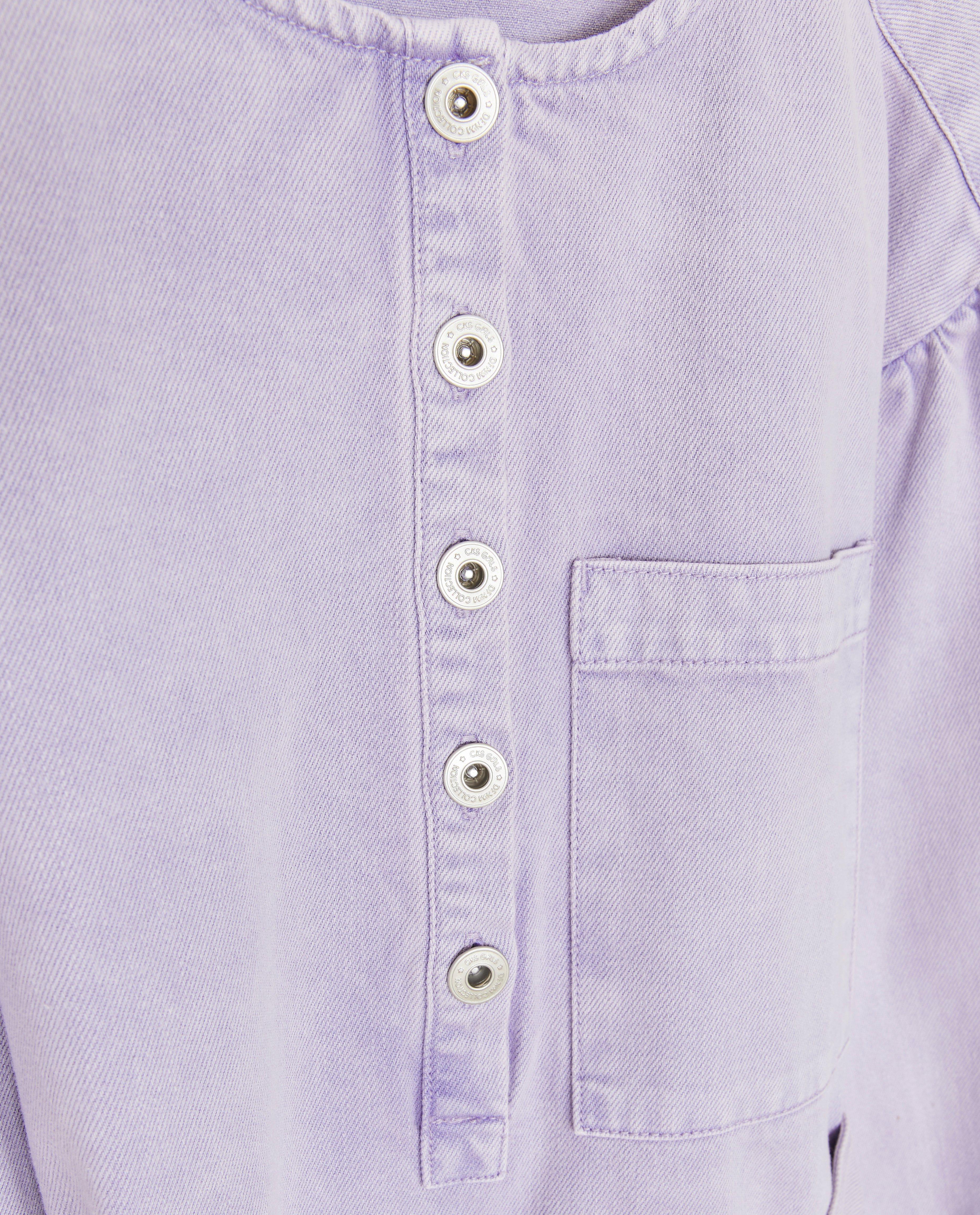 Robe en jeans mauve - D&eacute;tails du produit - violet - image num&eacute;ro 6