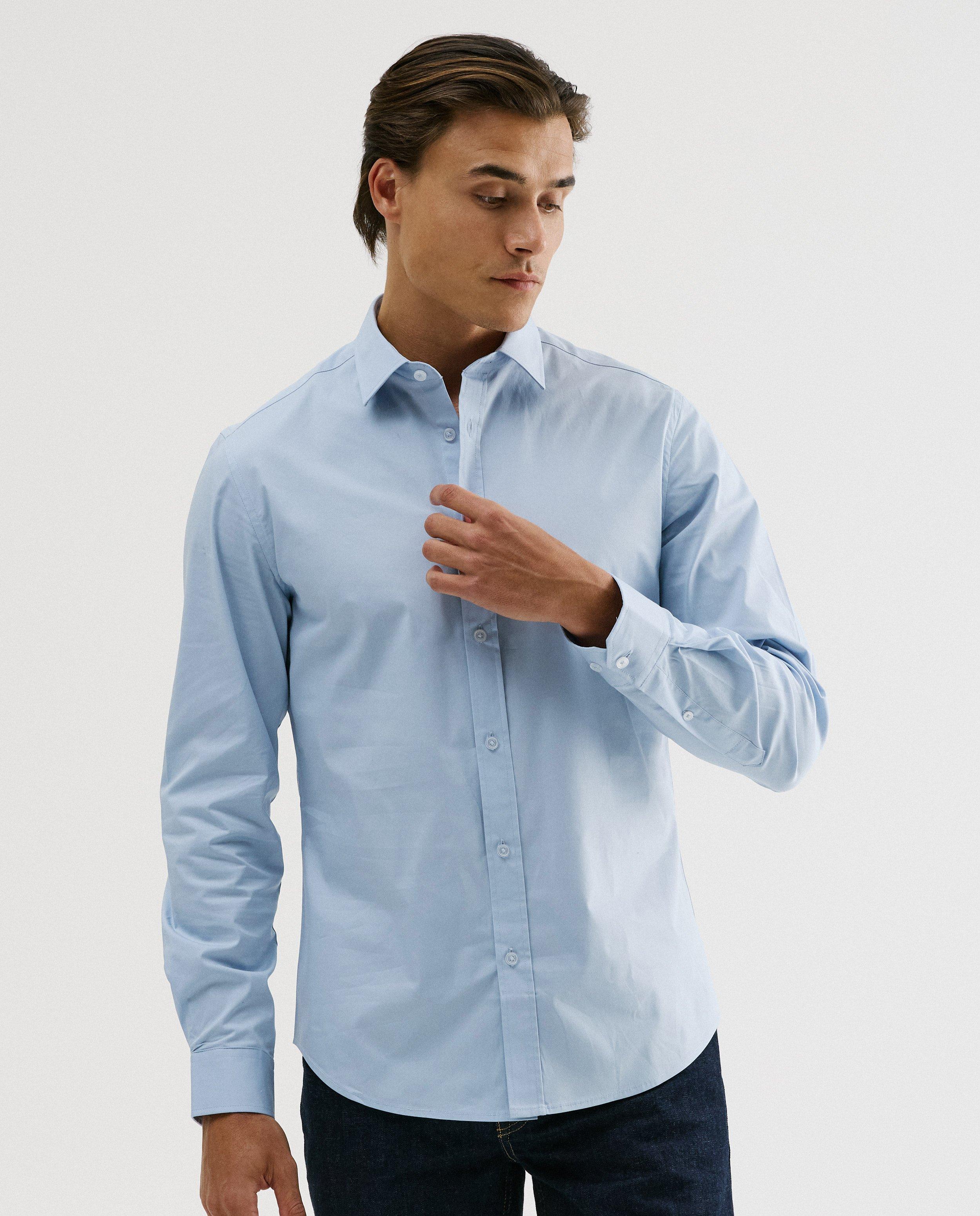 Lichtblauw hemd, slim fit - Product Detail - lichtblauw - afbeelding nummer 1